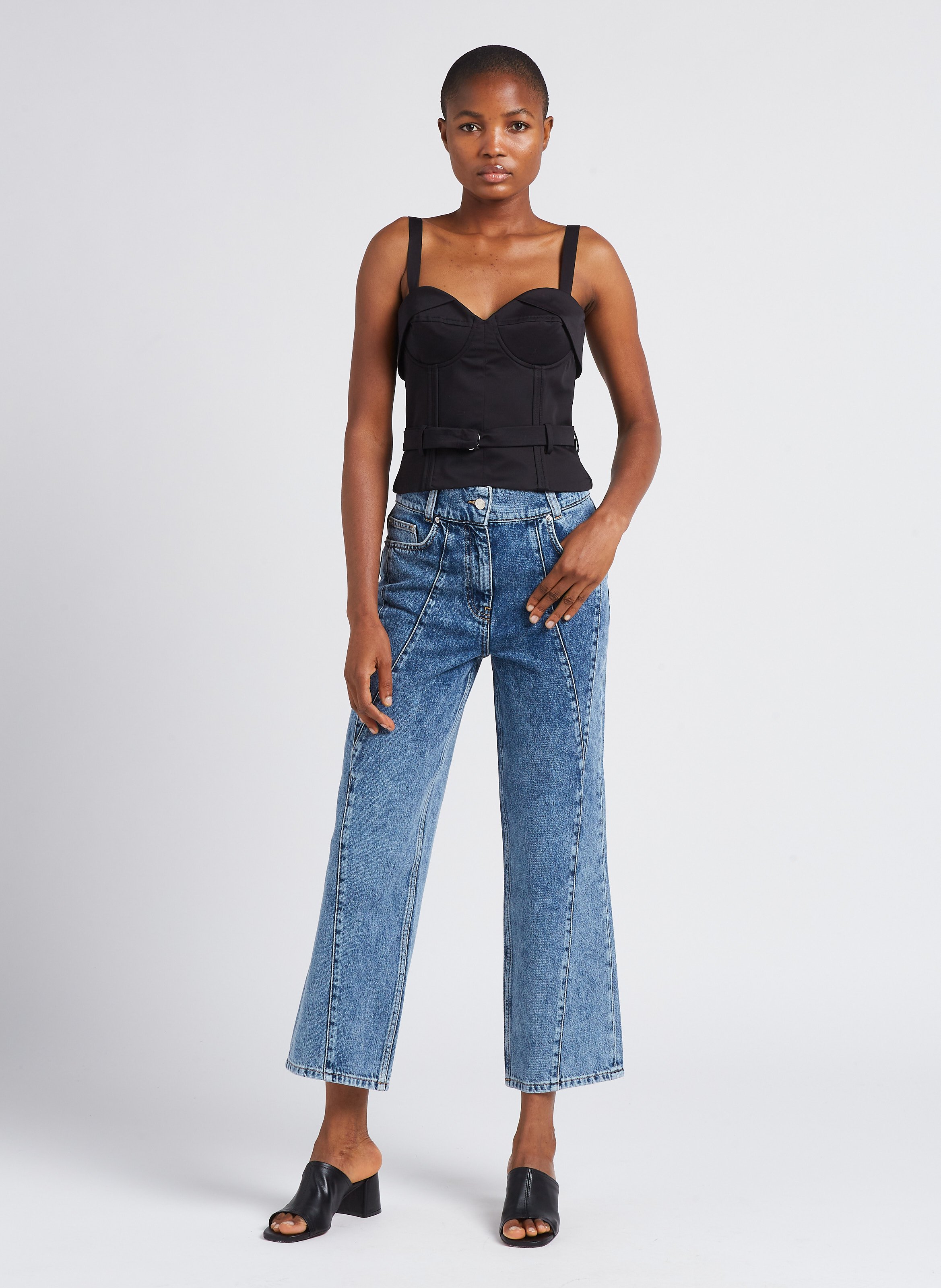 Faded straight-leg jeans IRO Blue
