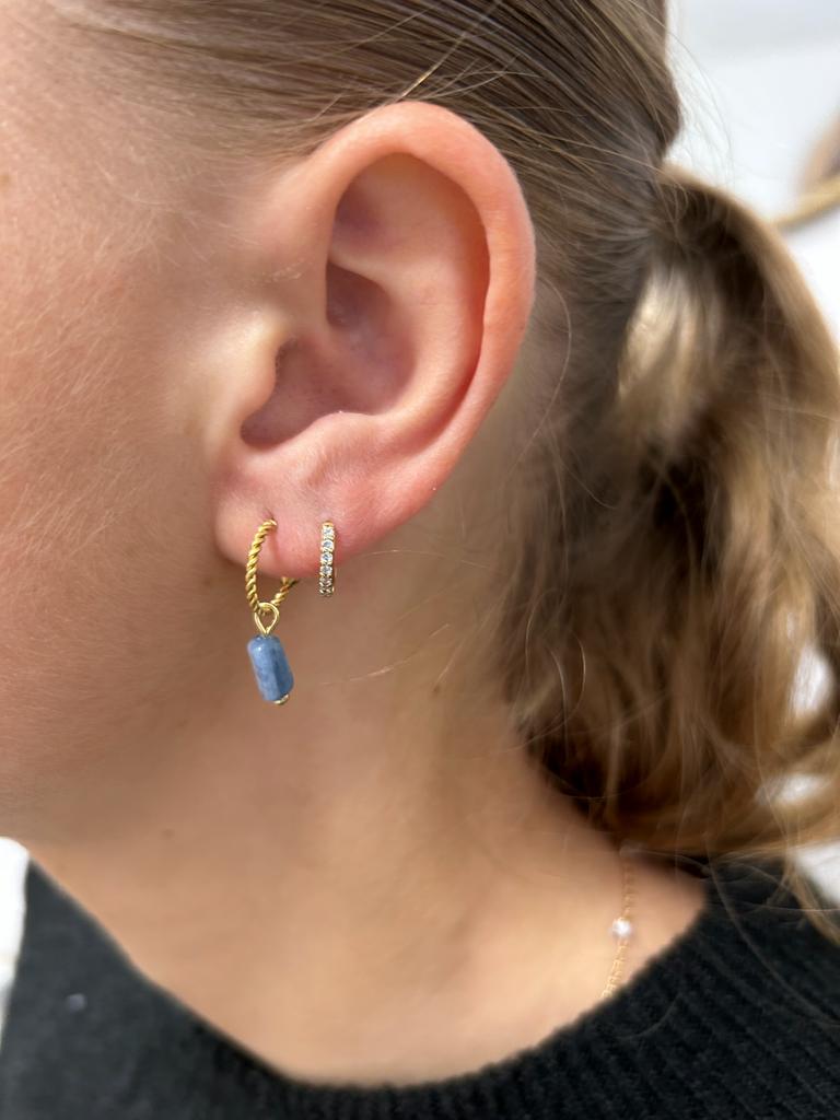 Kyanite earrings GINANDGER Grey