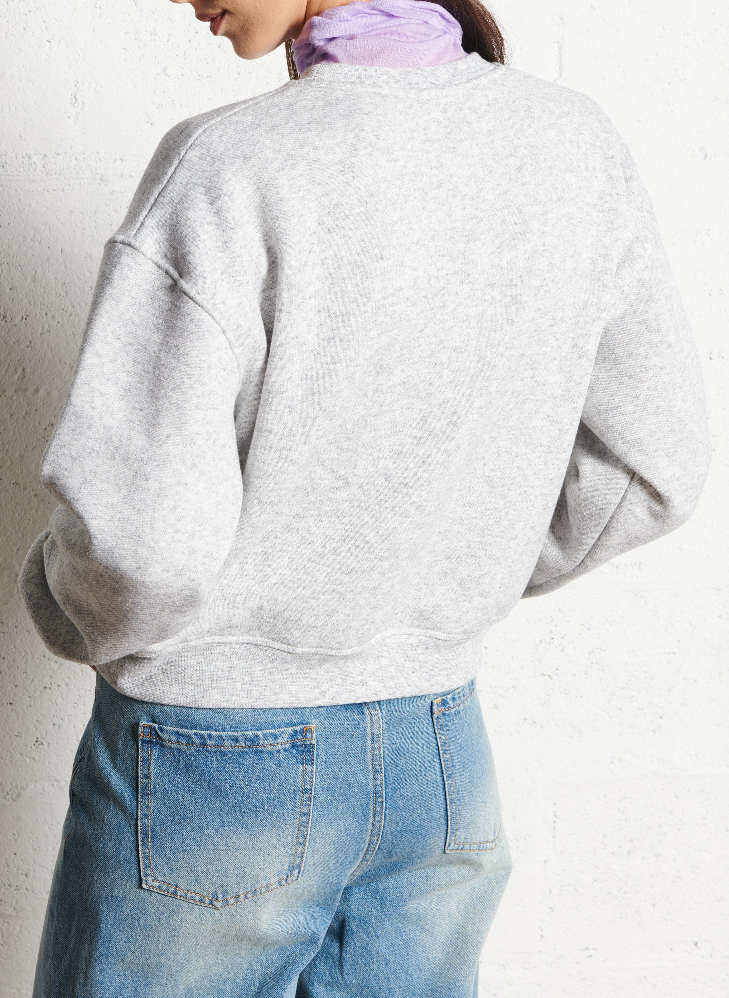 Sweat col rond AMERICAN VINTAGE Gris