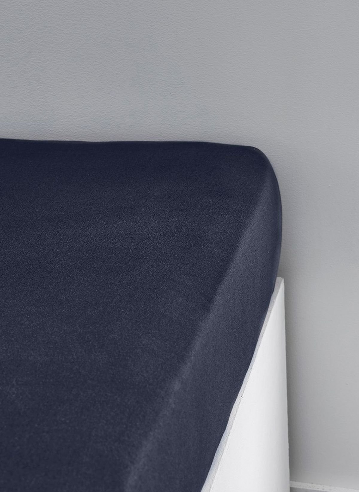 Solid color fitted sheet in cotton TODAY LINGE DE MAISON Blue