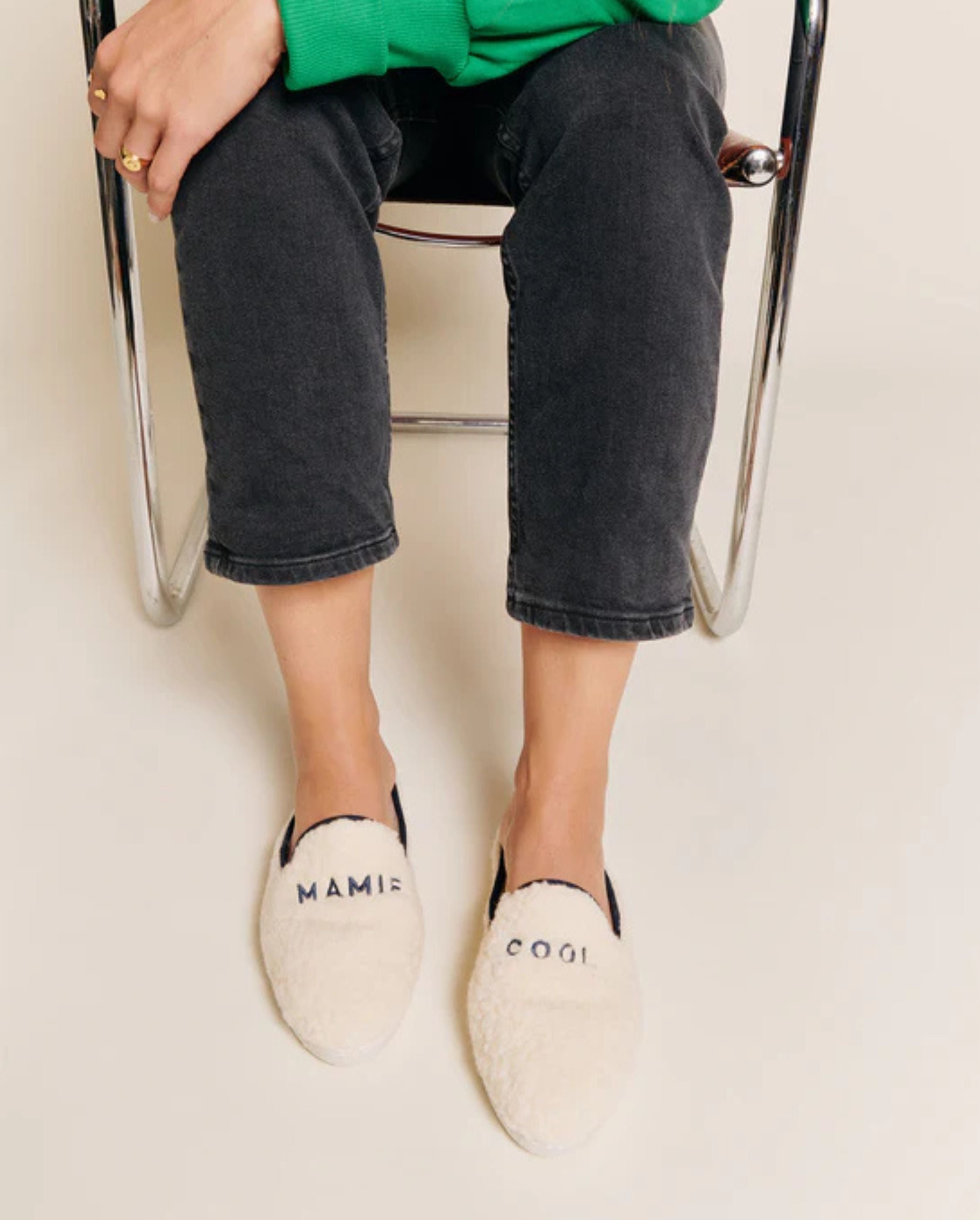 Cool grandma women&#039;s mule, collab&#039; x émoi émoi ANGARDE White