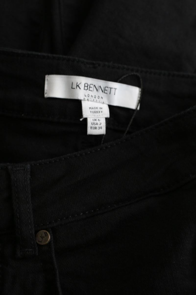 Cotton skinny jeans LK BENNETT - Seconde Main Black