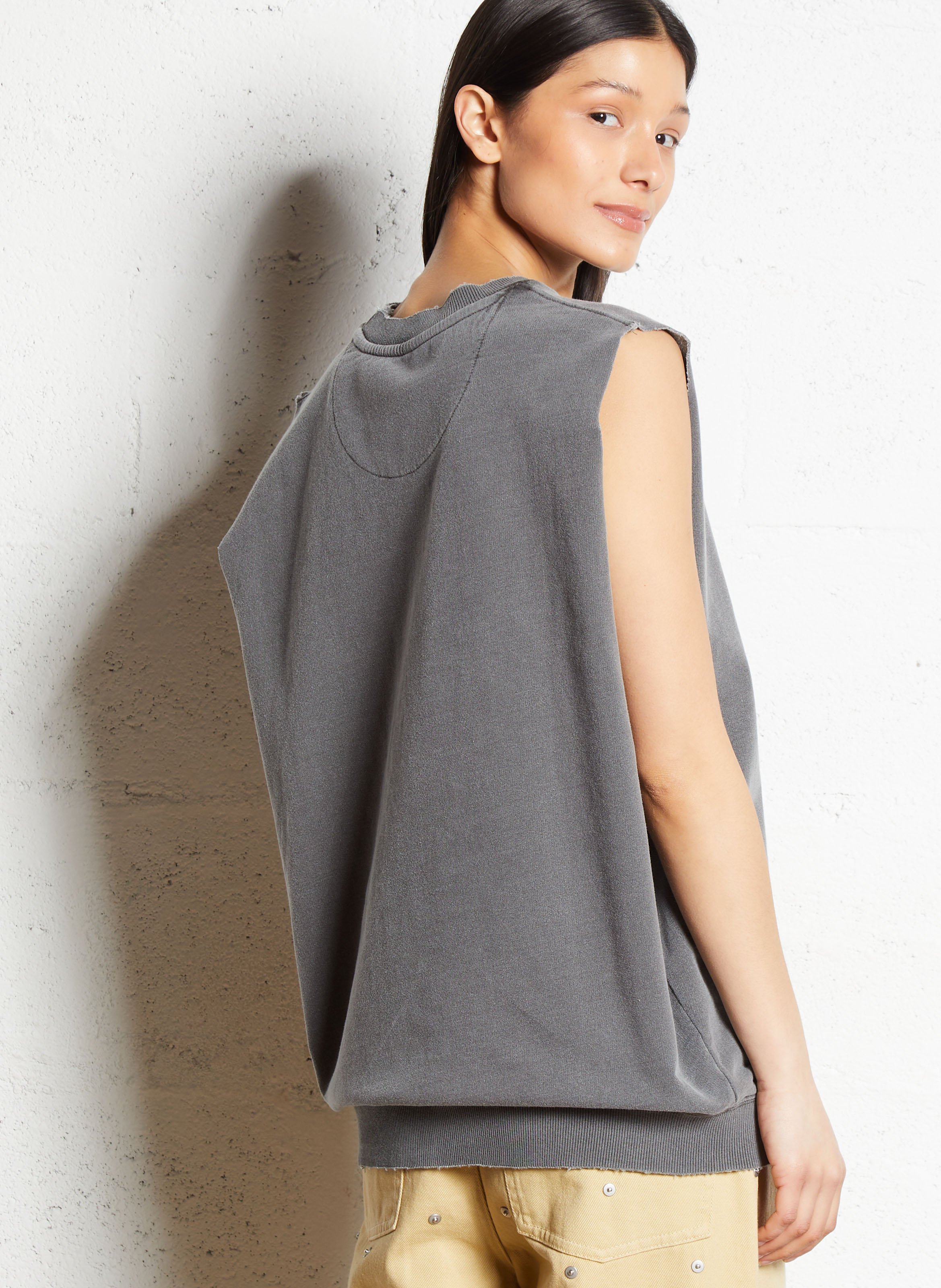 Cotton-mix round-neck sweatshirt NEWTONE Grey