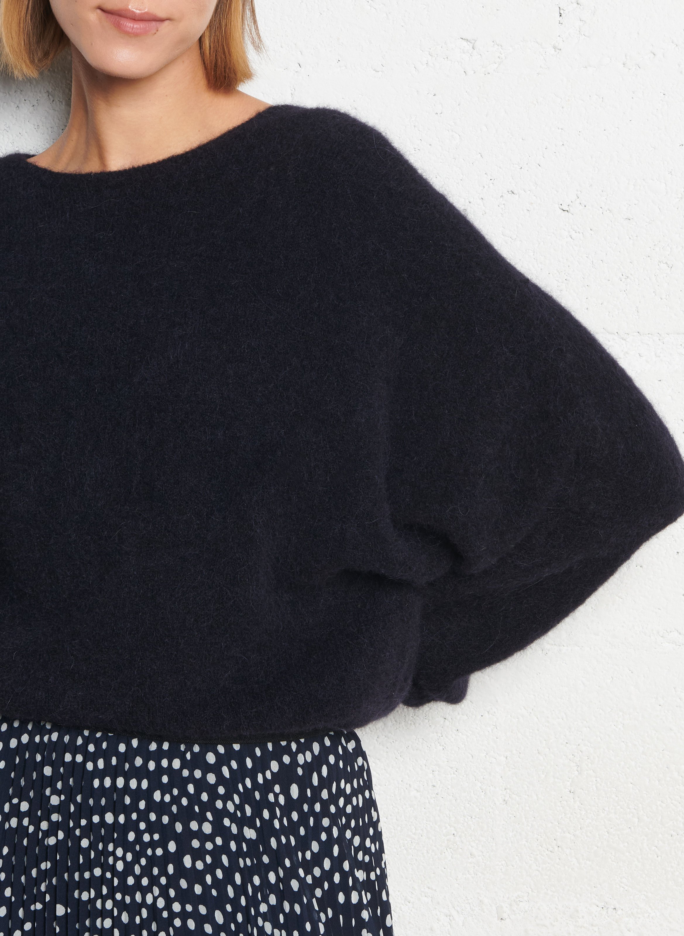 Loose-fit wool-blend sweater IKKS Black