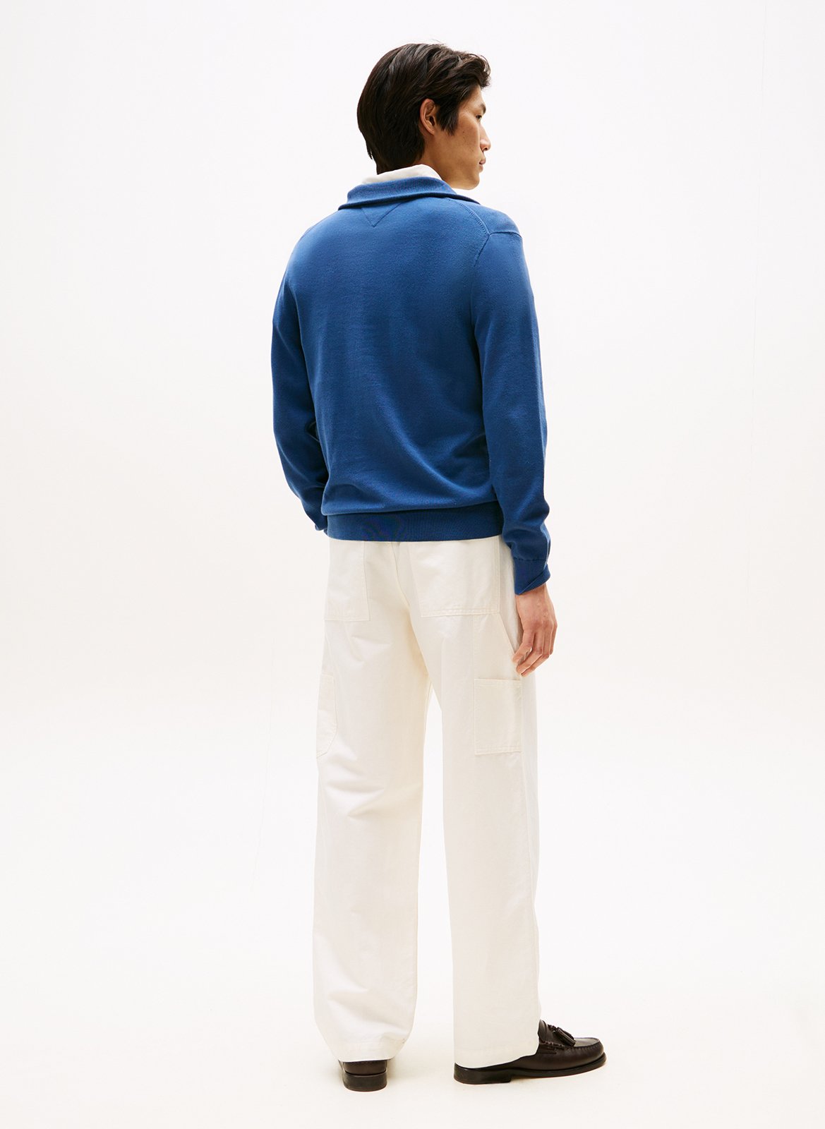 Straight cotton sweater TOMMY HILFIGER Blue