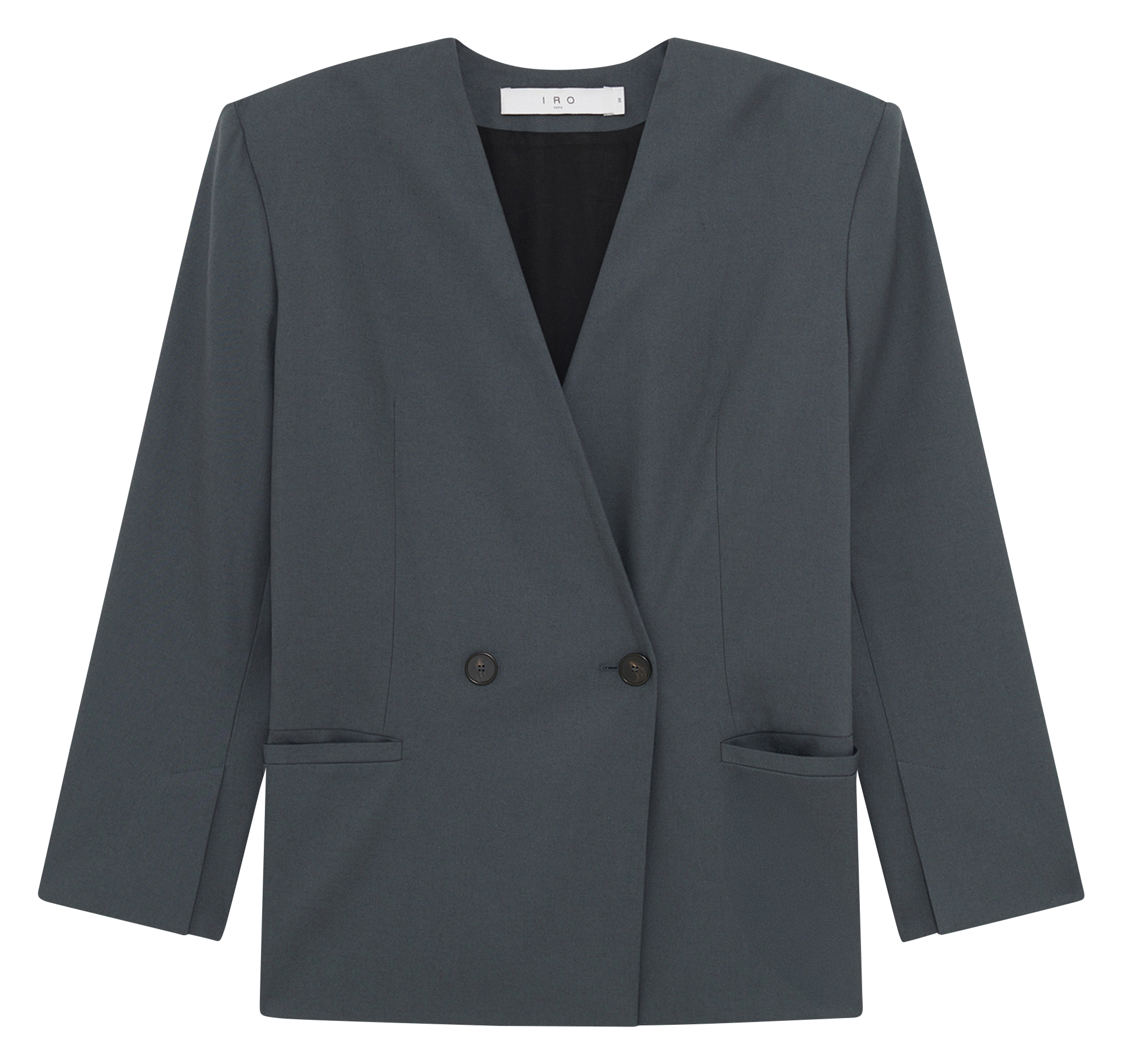 Solid V-neck tailored blazer IRO Grey