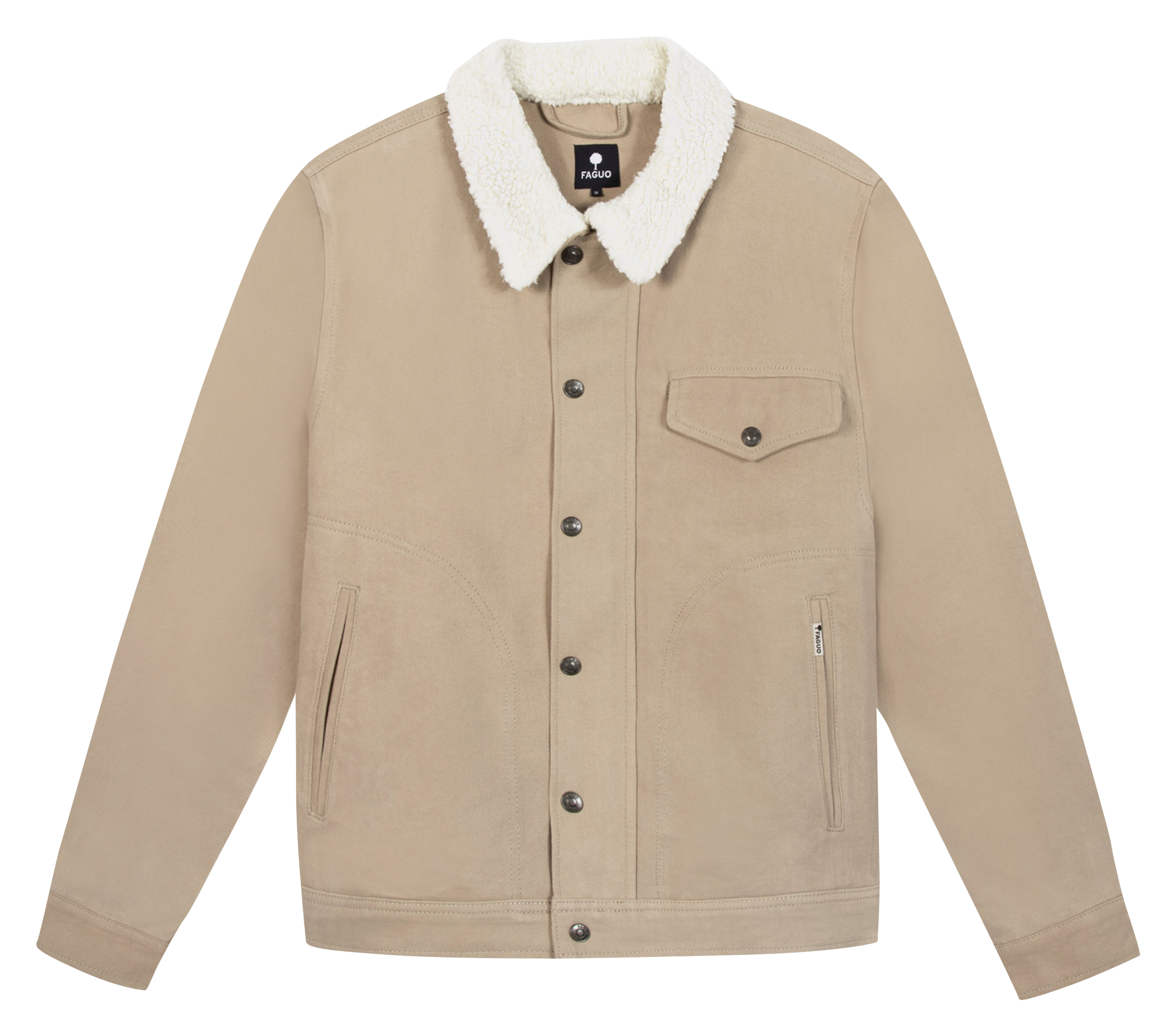Sherpa collar jacket FAGUO Beige