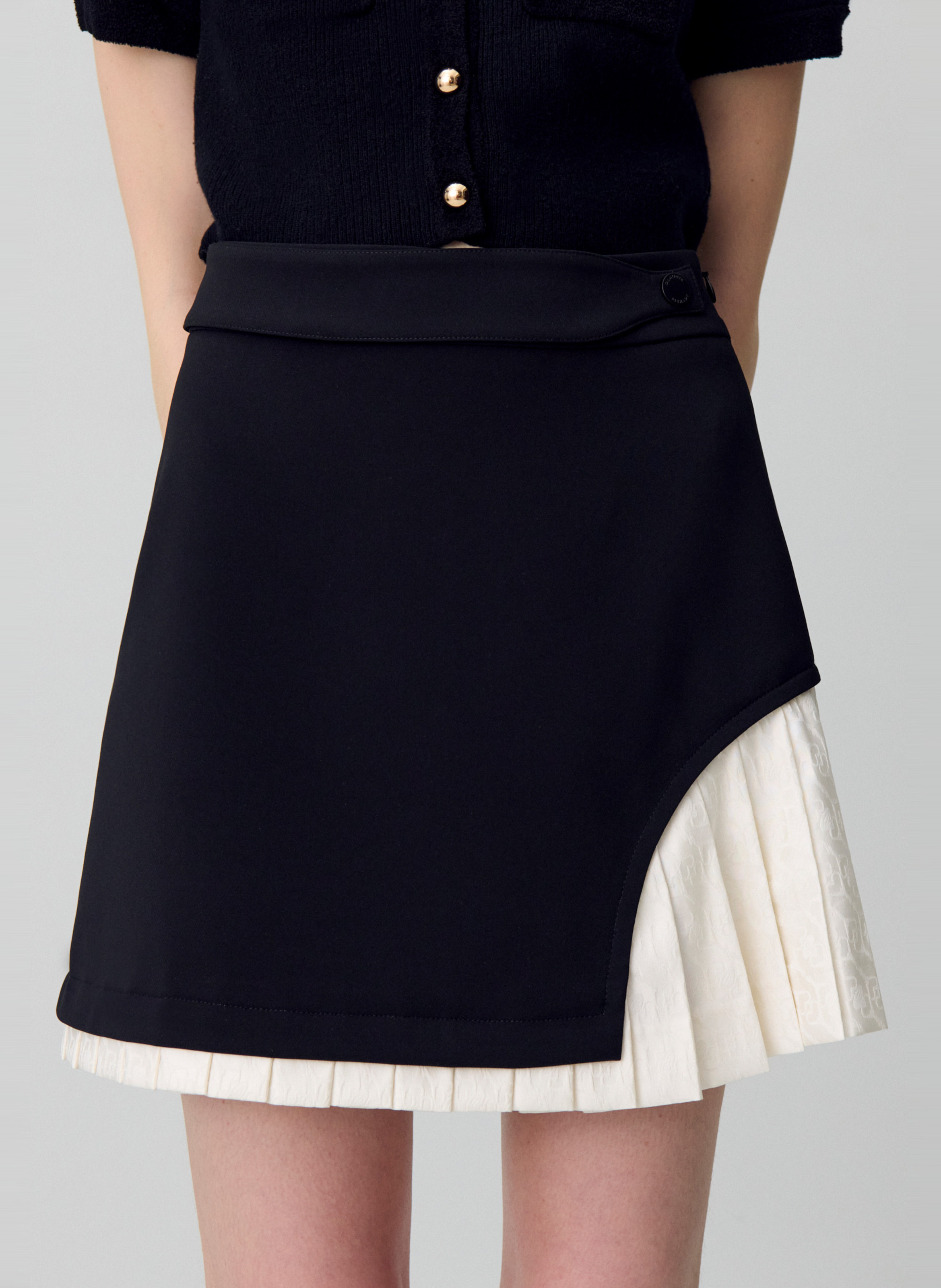 Short two-tone skirt CLAUDIE PIERLOT Multicolored