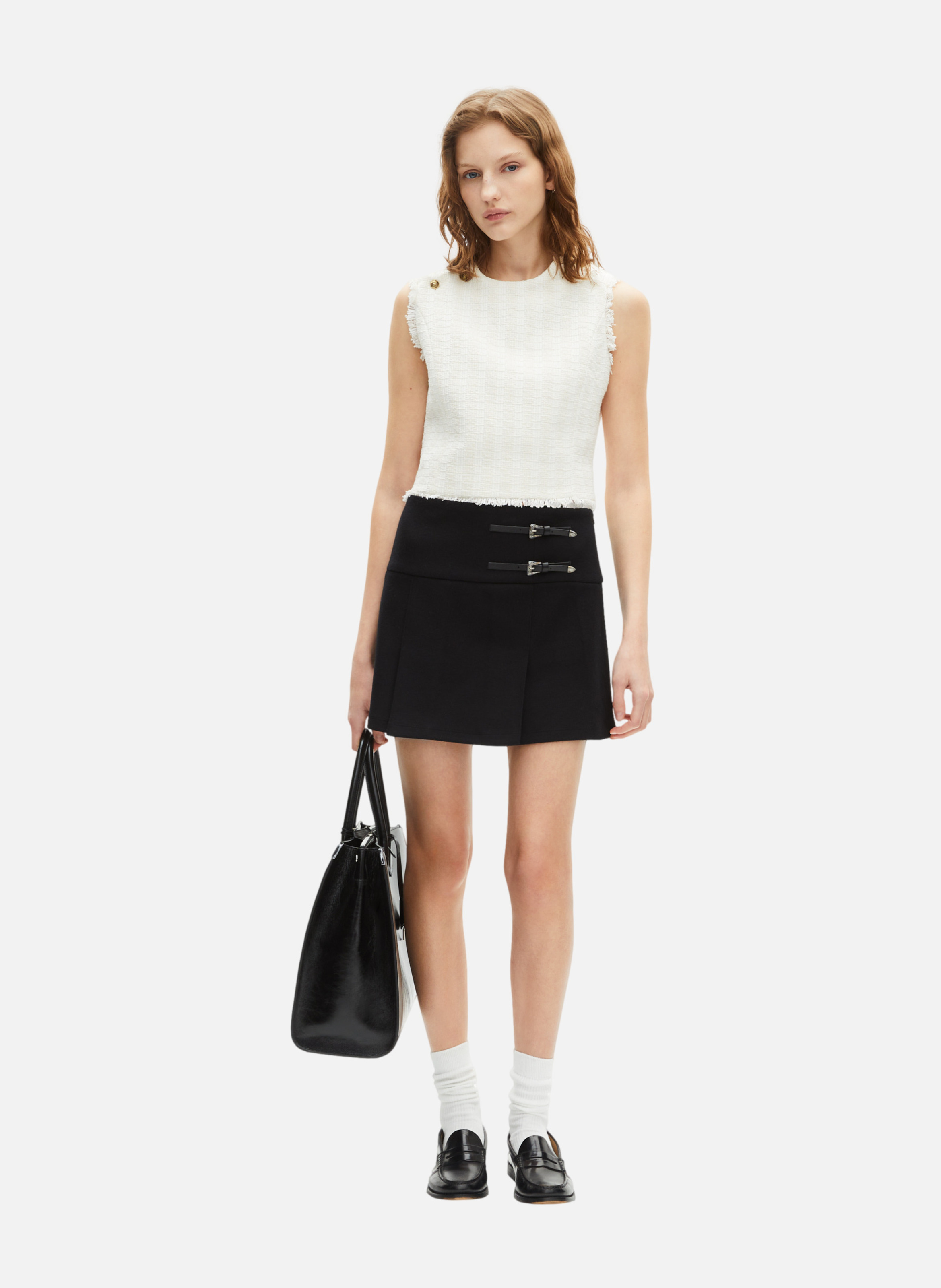 Short A-line skirt THE KOOPLES Black