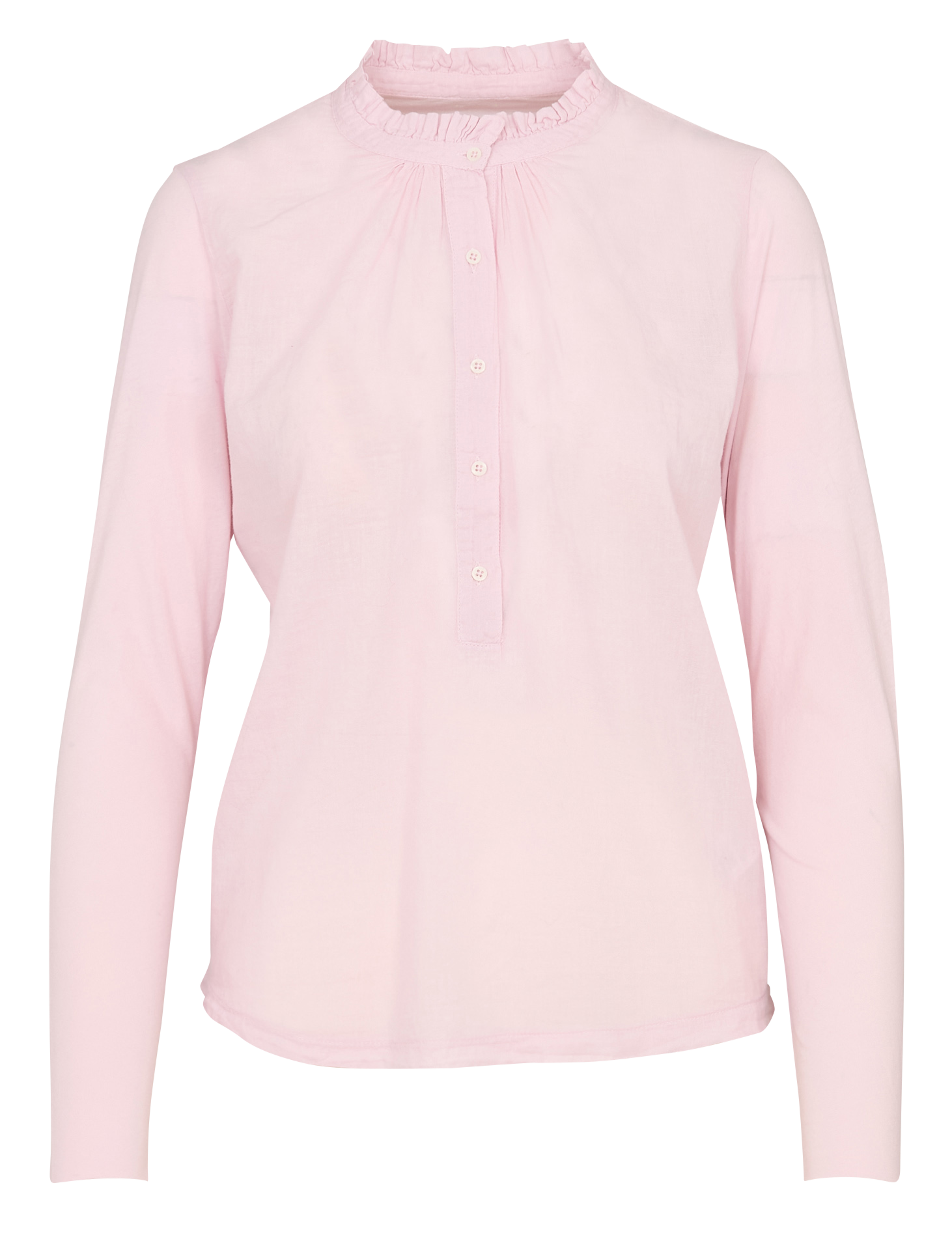 Straight high-neck cotton t-shirt HARTFORD Pink