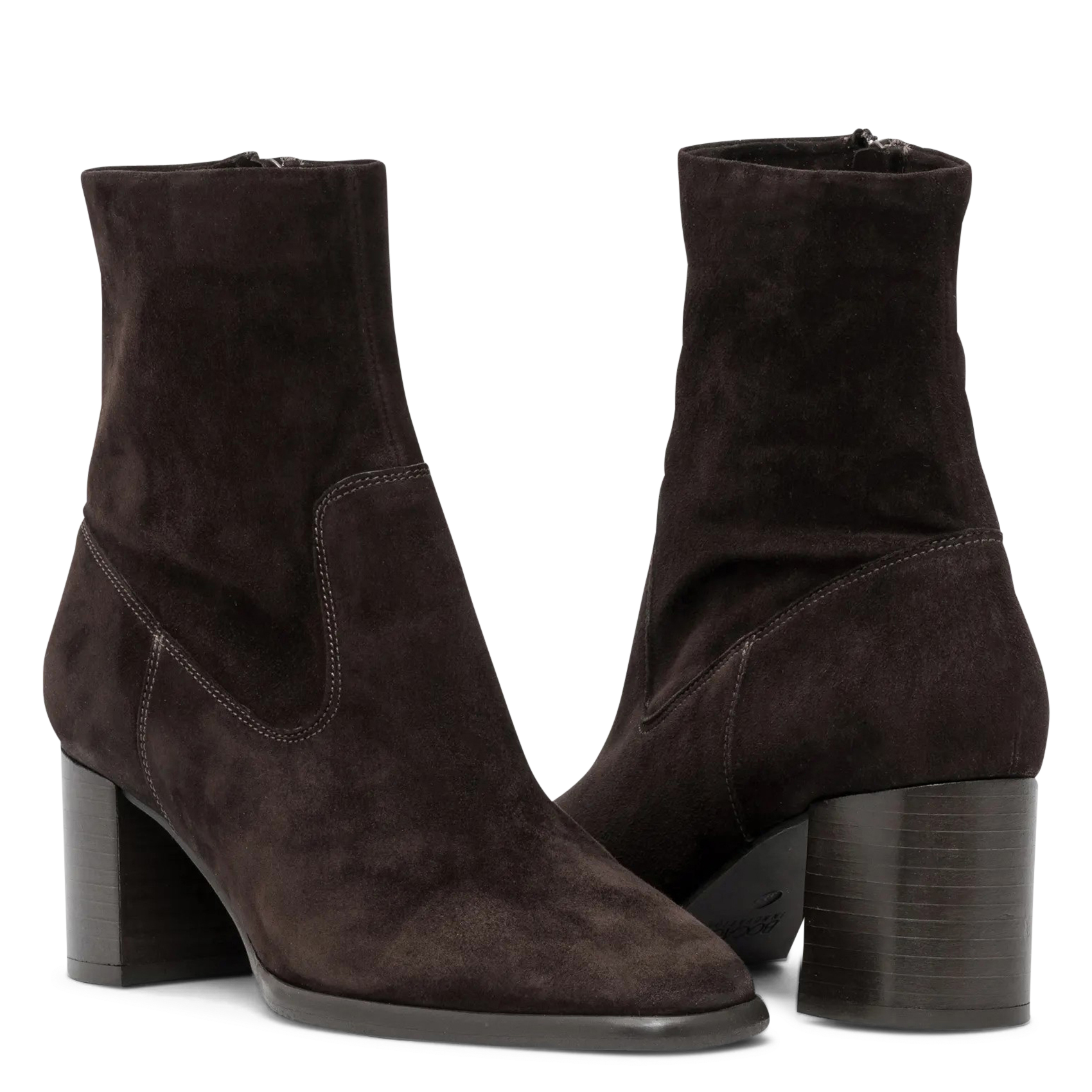 Bianca leather ankle boots BOCAGE Brown