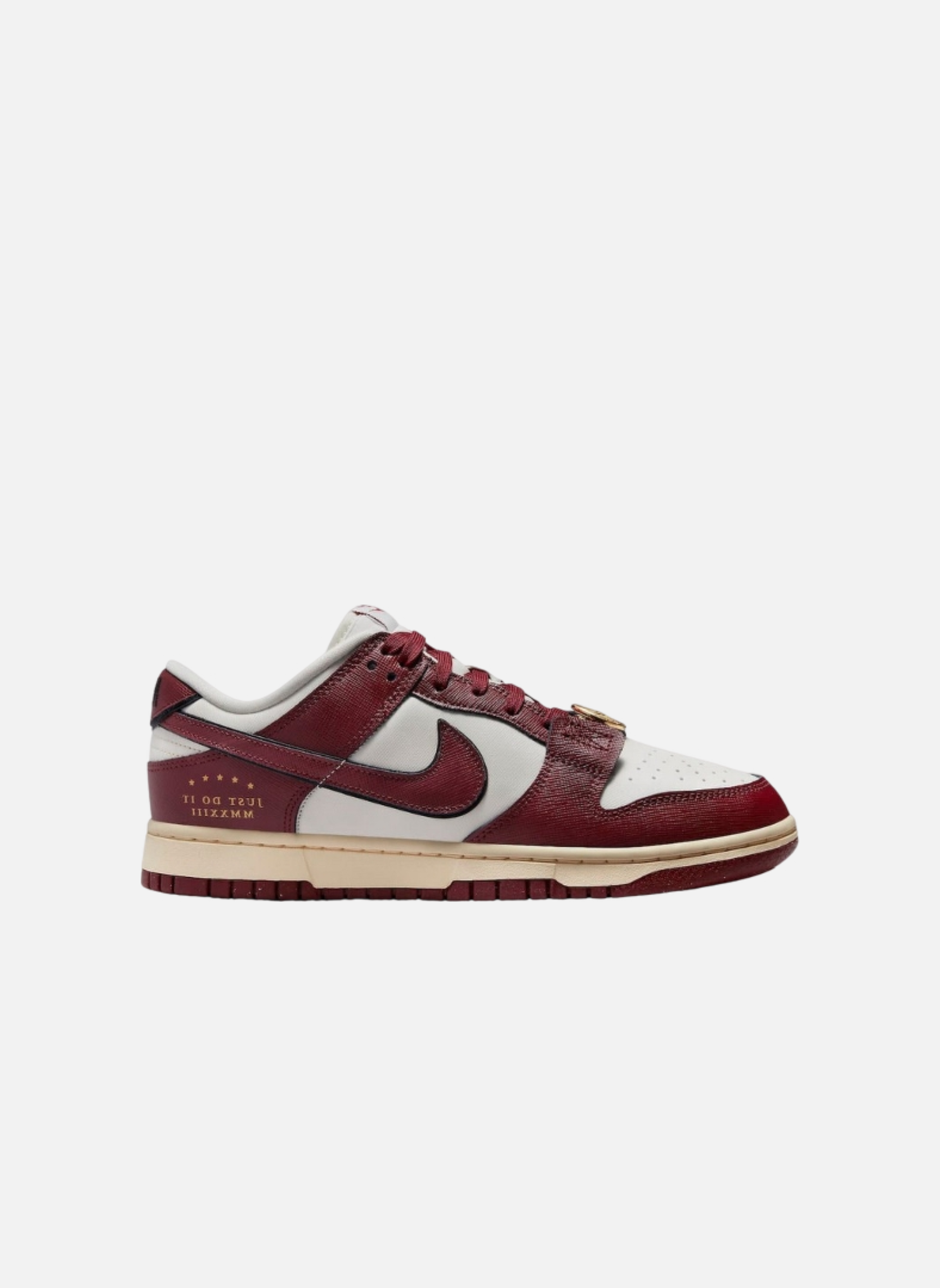 Leather low-top sneakers NIKE Red