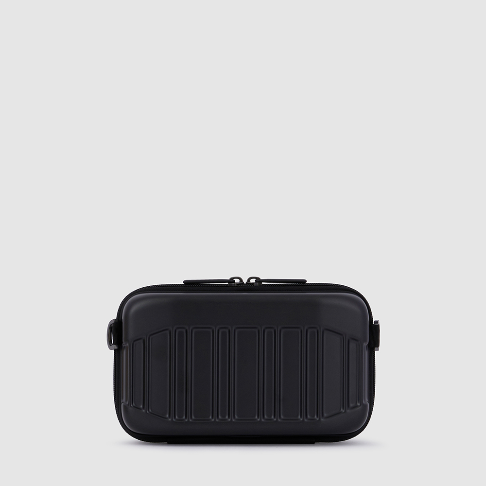 Crossbody bag type personal case with shock protection PIQUADRO Black