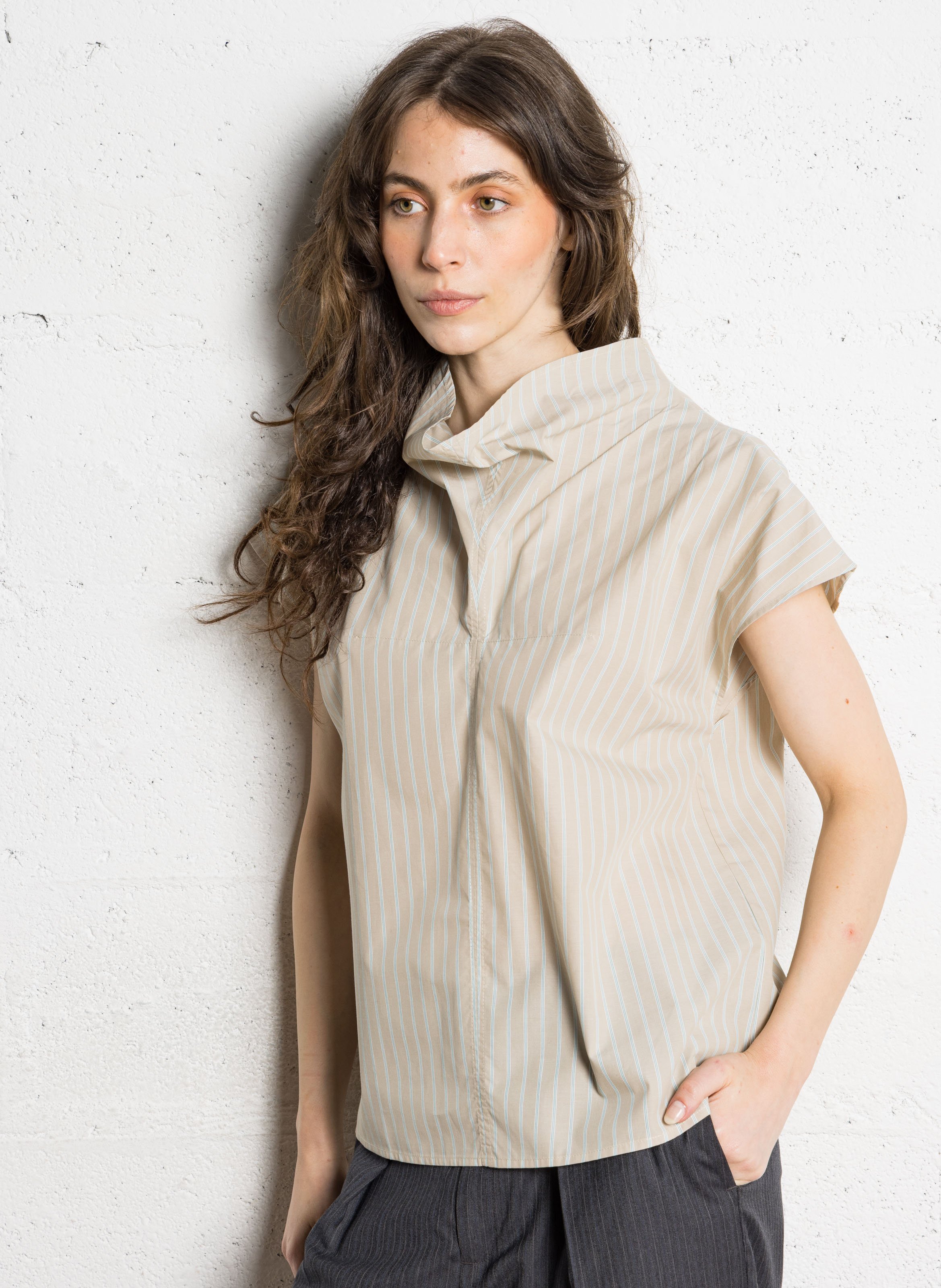 Top droit en coton bio SOEUR Multicolore