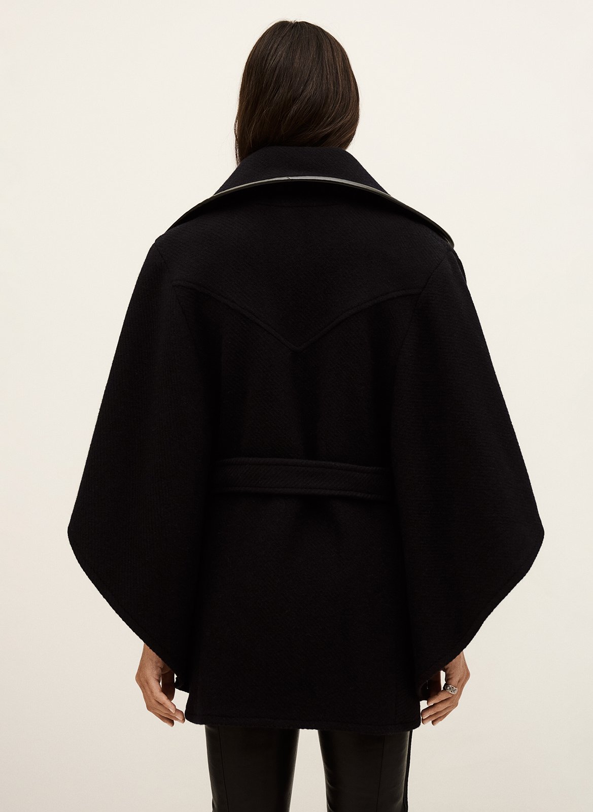 Jas met klassieke kraag BA&SH Blauw