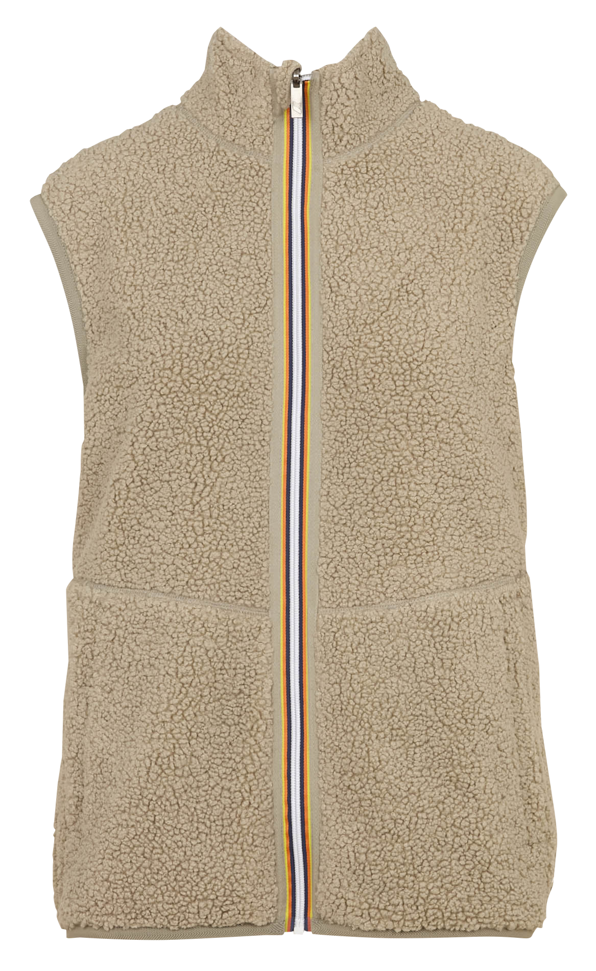 Gilet droit en sherpa K-WAY Vert