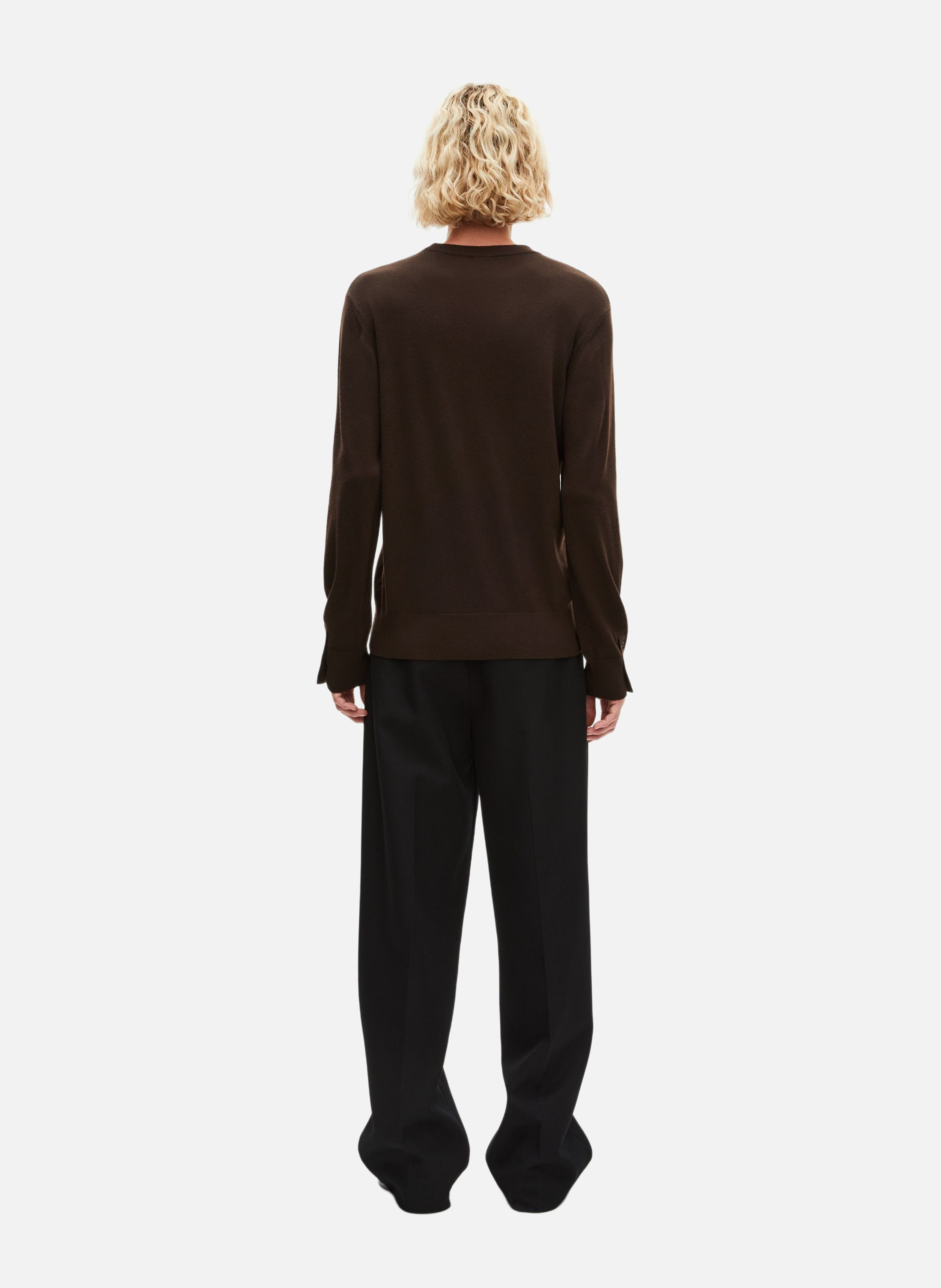 Merino wool sweater THE KOOPLES Brown