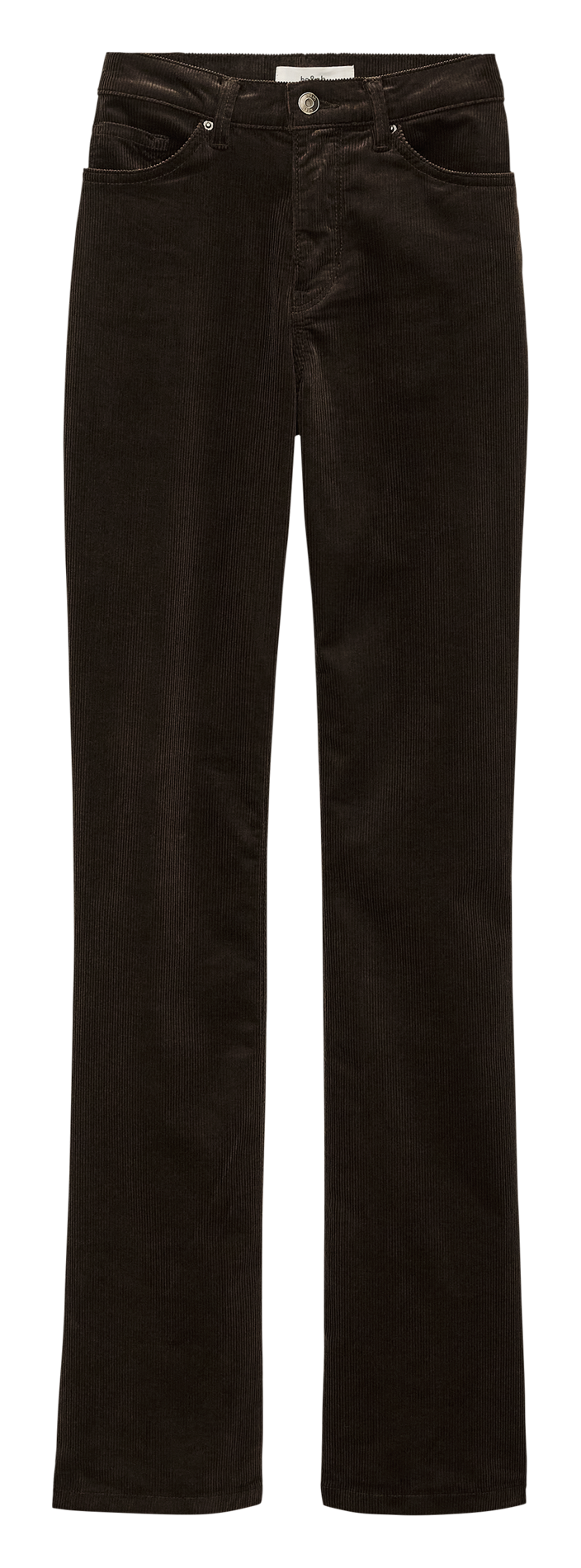 Pantalon bootcut en coton mélangé BA&SH Marron