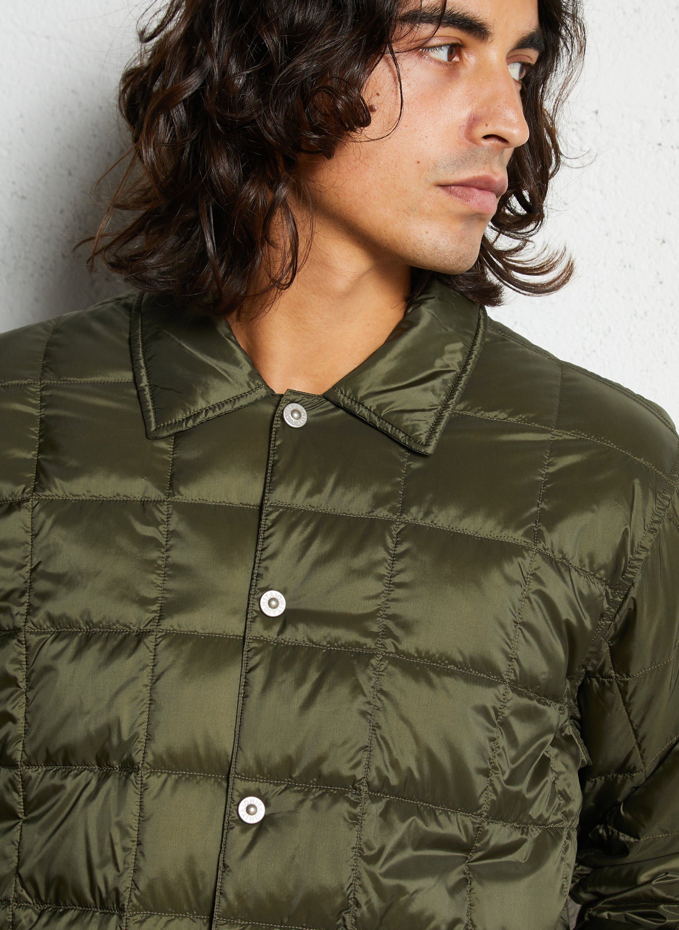 Doudoune fine matelassée unie TAION Vert