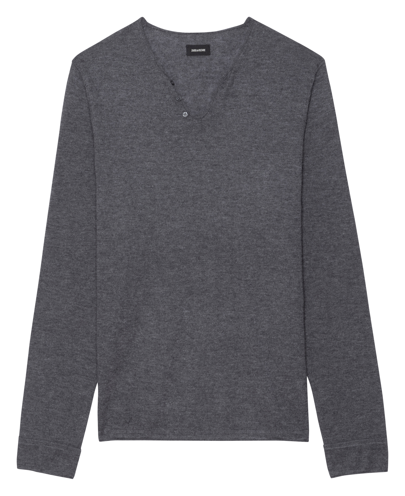 V-neck cashmere T-shirt ZADIG&VOLTAIRE Grey