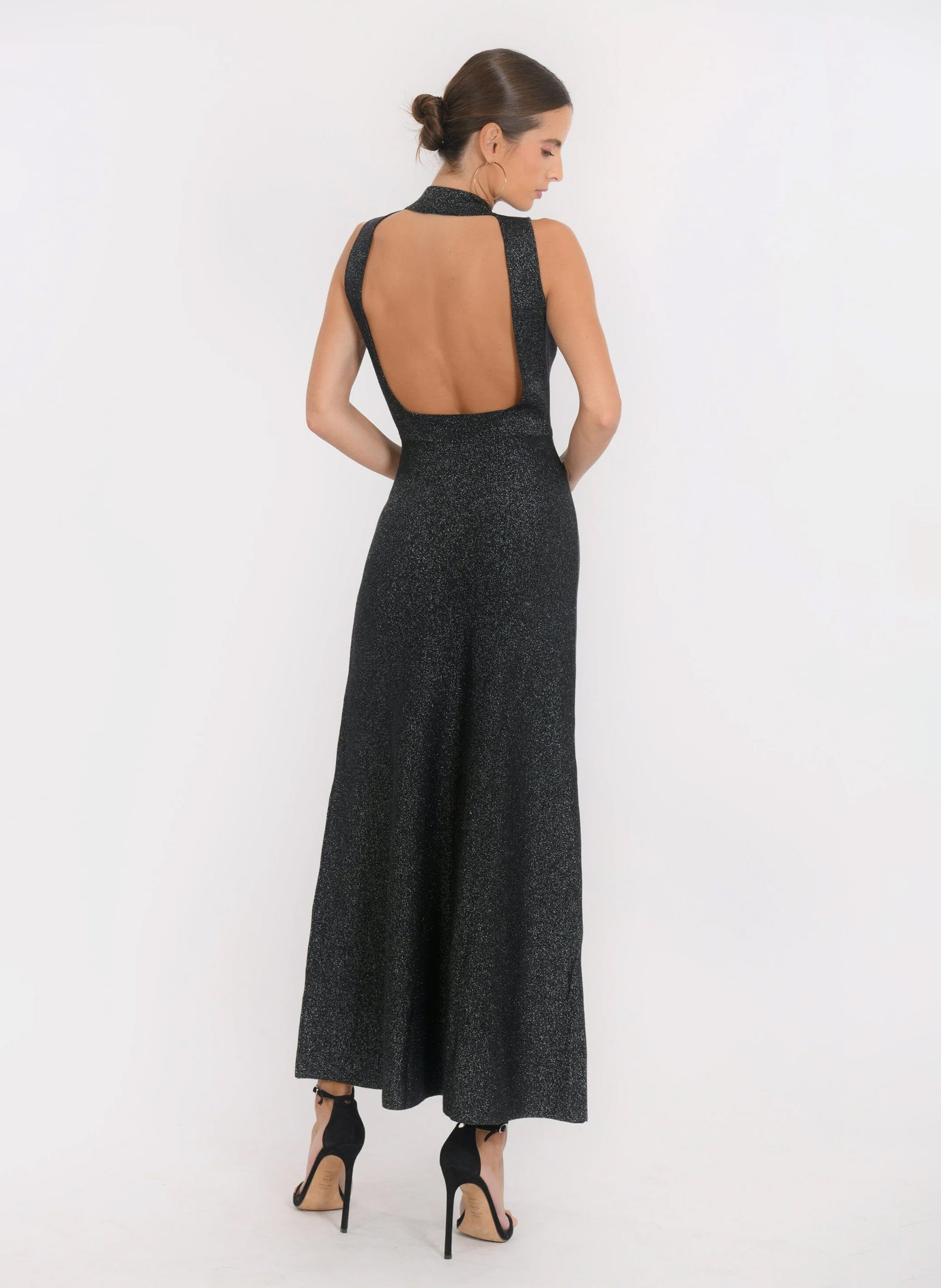 Robe longue col montant  KOOKAI Noir