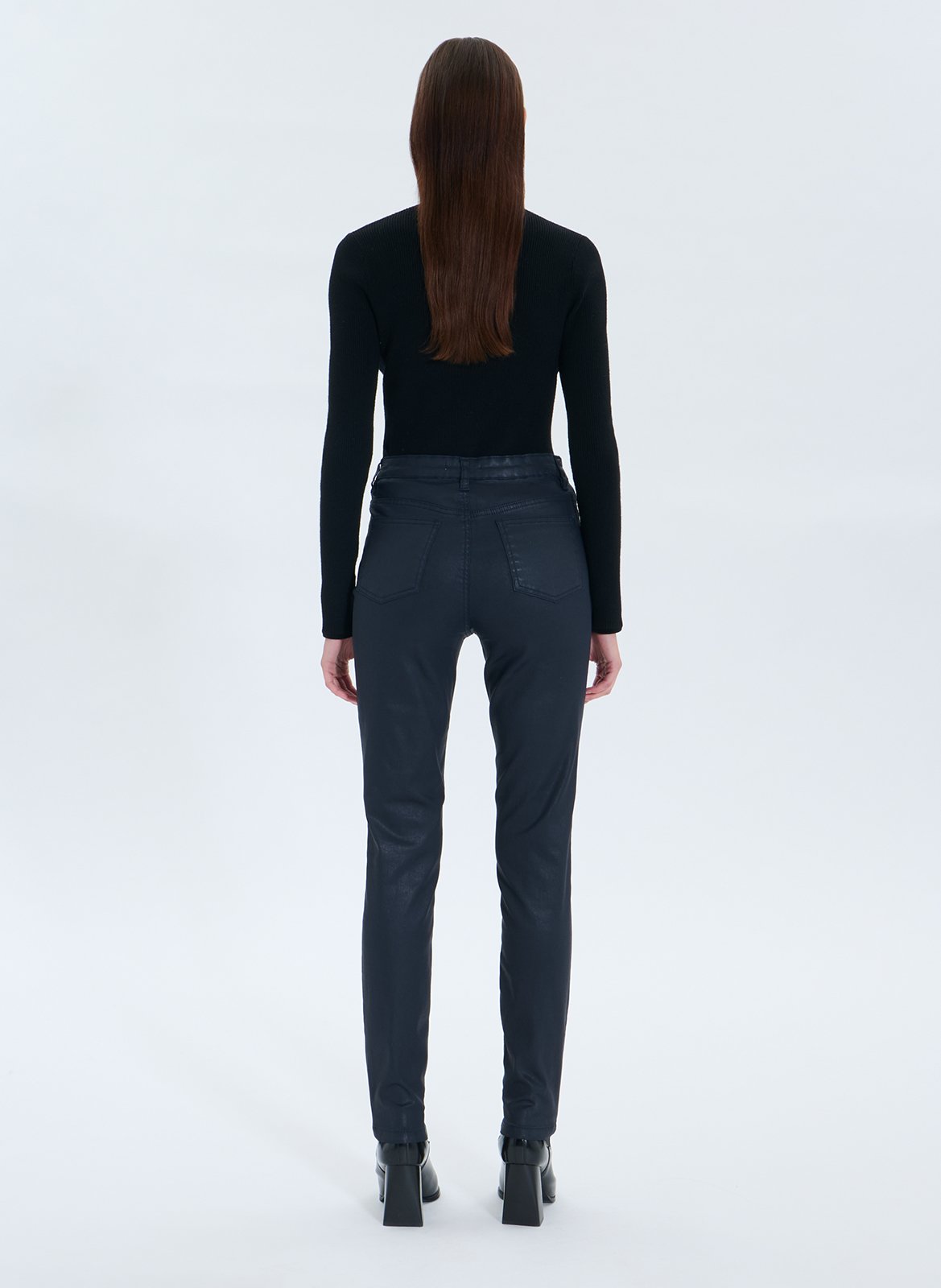 Cotton-blend skinny jeans ZAPA Blue