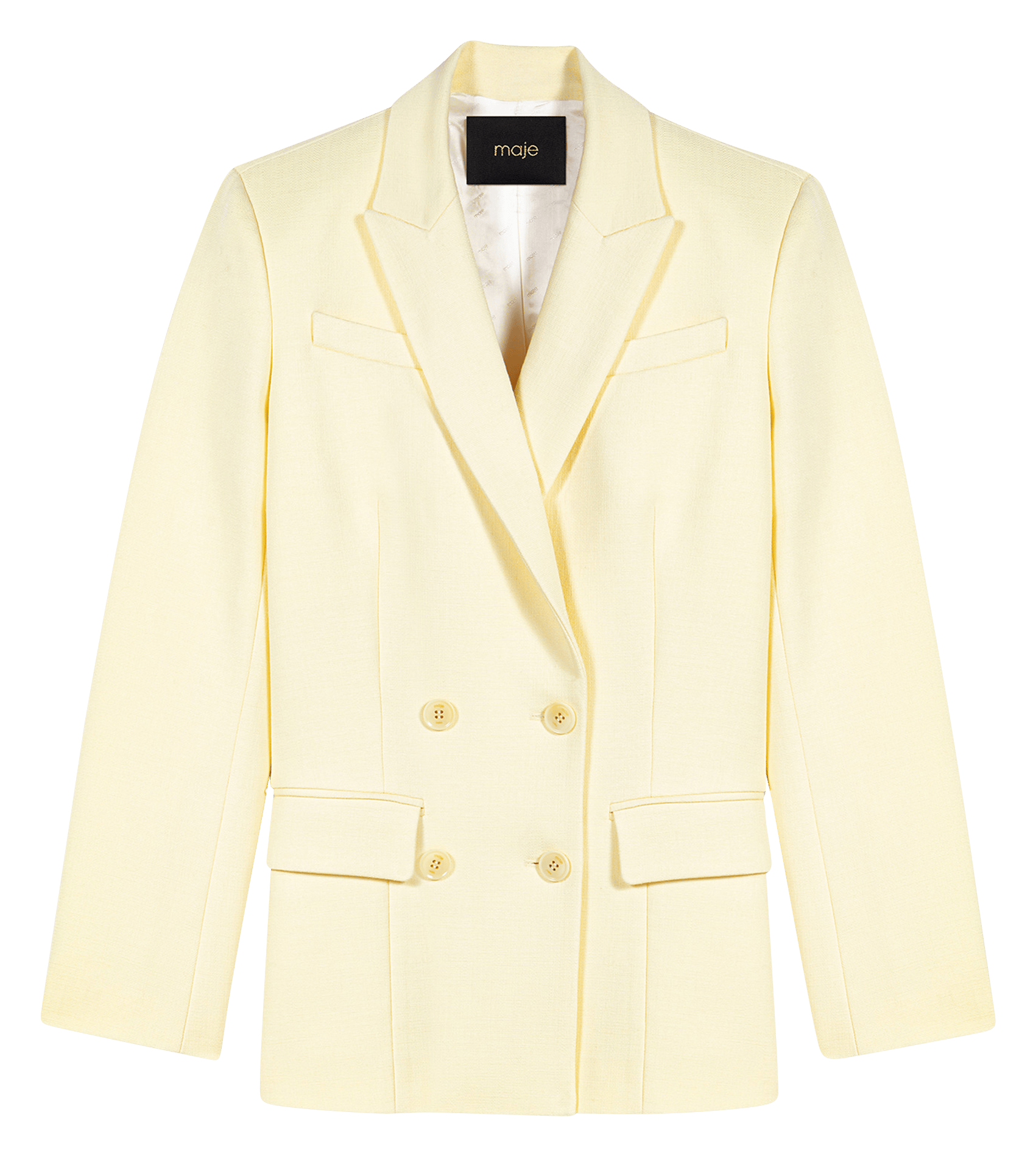 Veste de tailleur ajustée  MAJE Jaune