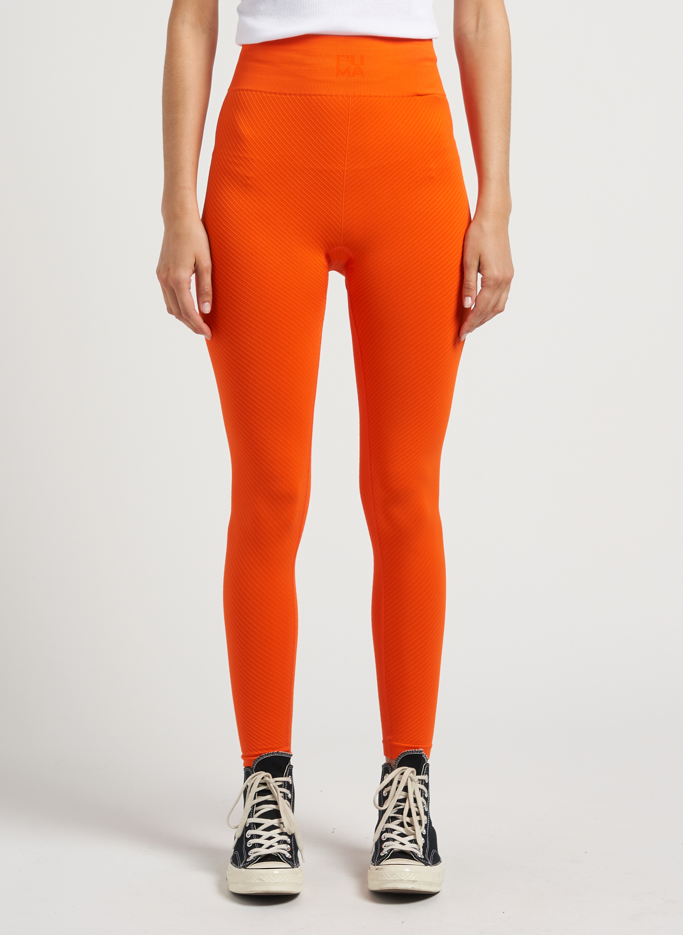 Striped leggings PUMA Orange