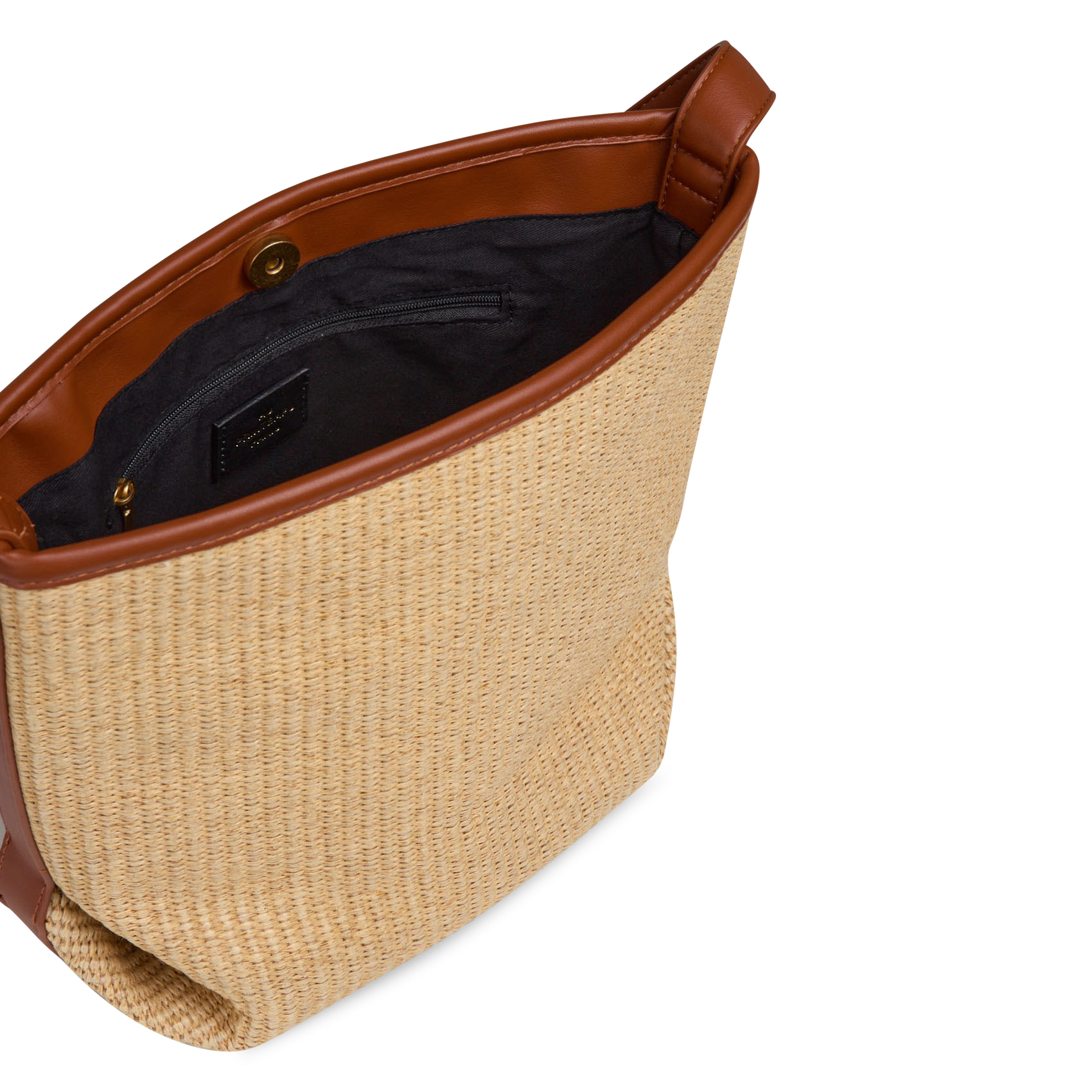 Sac bandoulière raphia  AU PRINTEMPS PARIS Beige