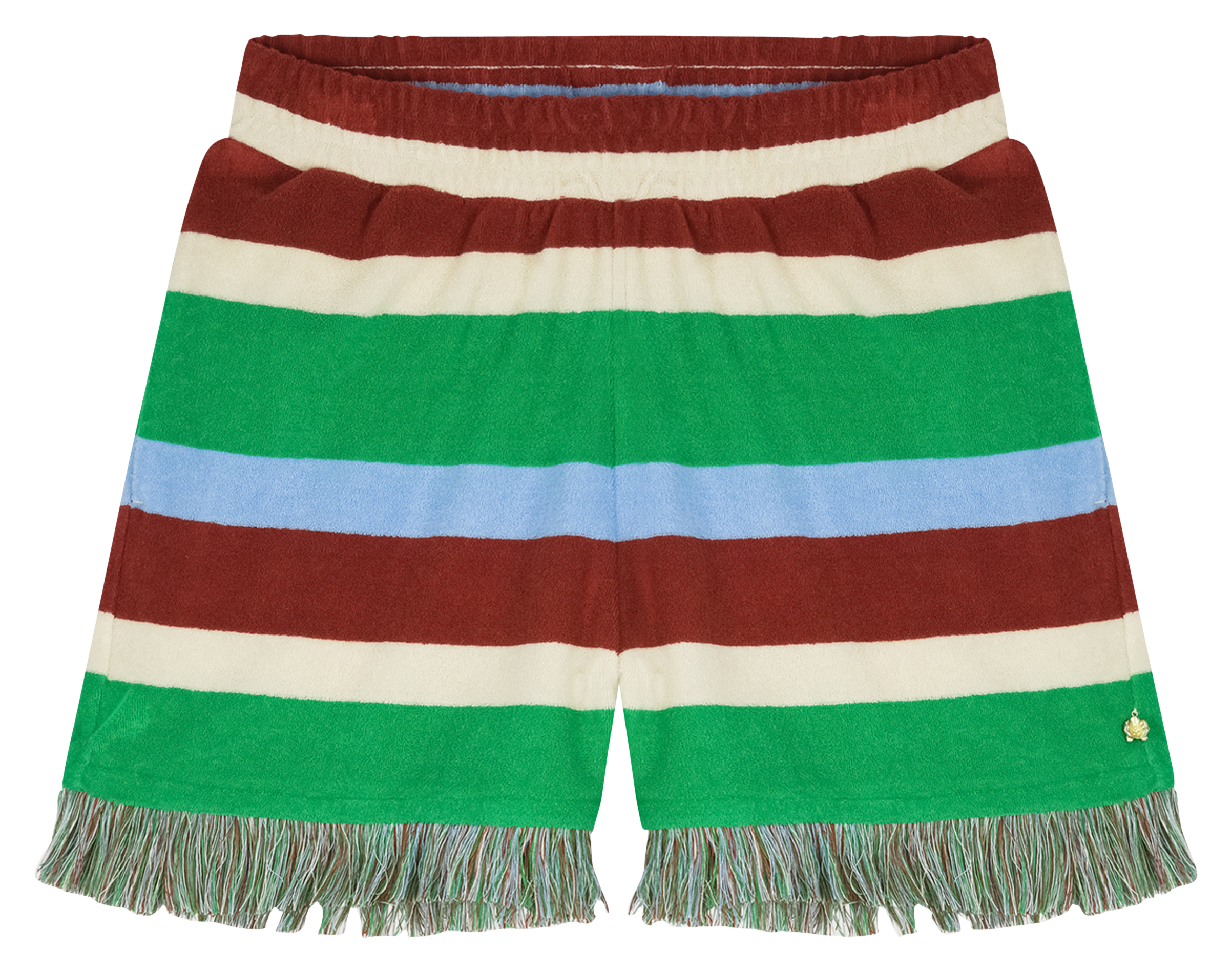 Gonna dritta in misto cotone biologico a righe FABIENNE CHAPOT Multicolore