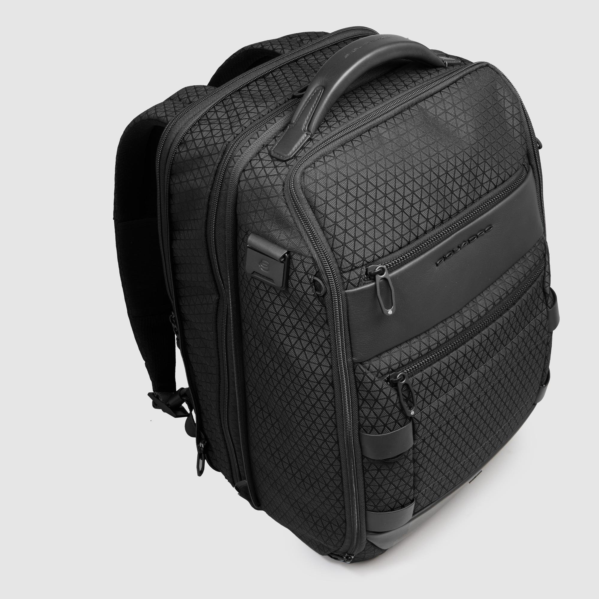 Modular Travel Backpack for 15.6-inch Laptop PIQUADRO Black