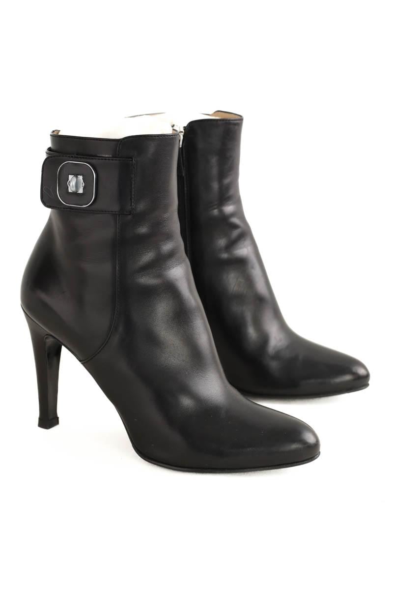 Boots LONGCHAMP - Seconde Main Noir