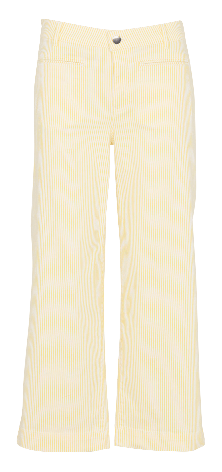 Jean cropped en coton mélangé rayé MAISON 123