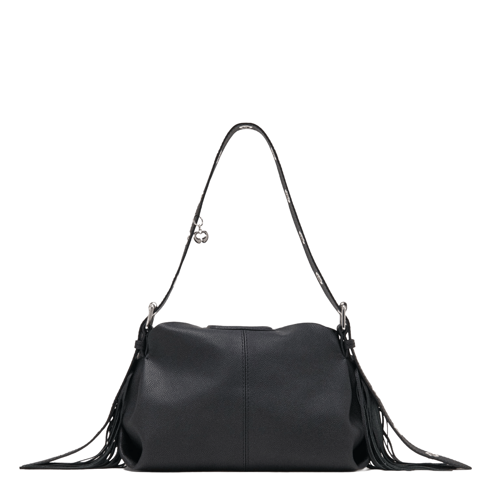 Dori leather shoulder bag MAJE Black