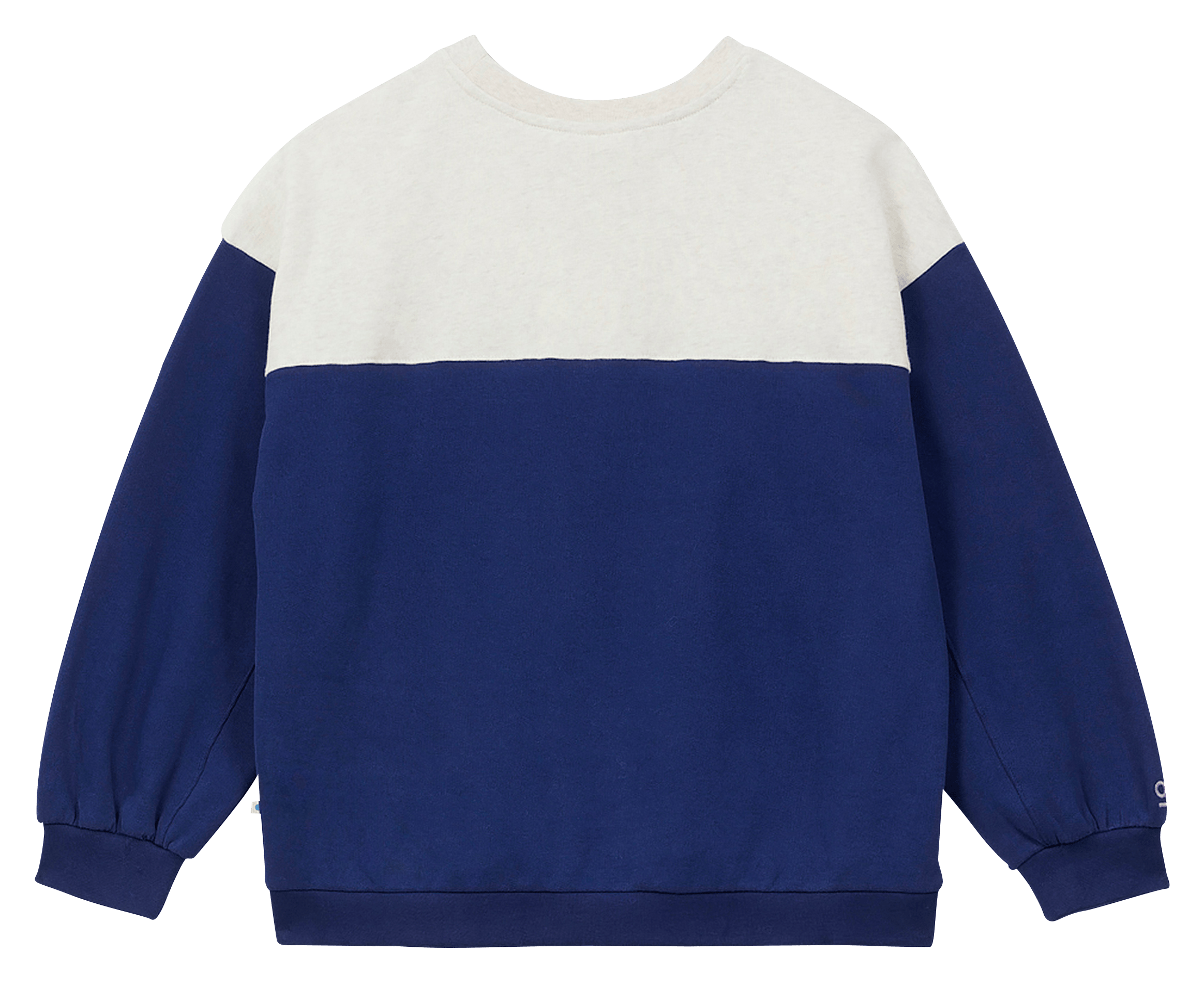 Round neck sweatshirt with wide stripes A.P Blue