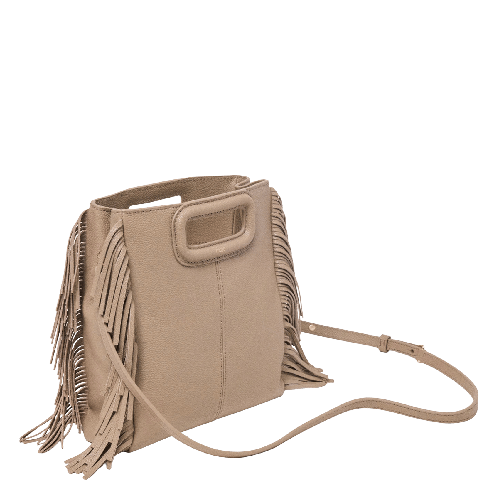 Leren clutch MAJE Bruin