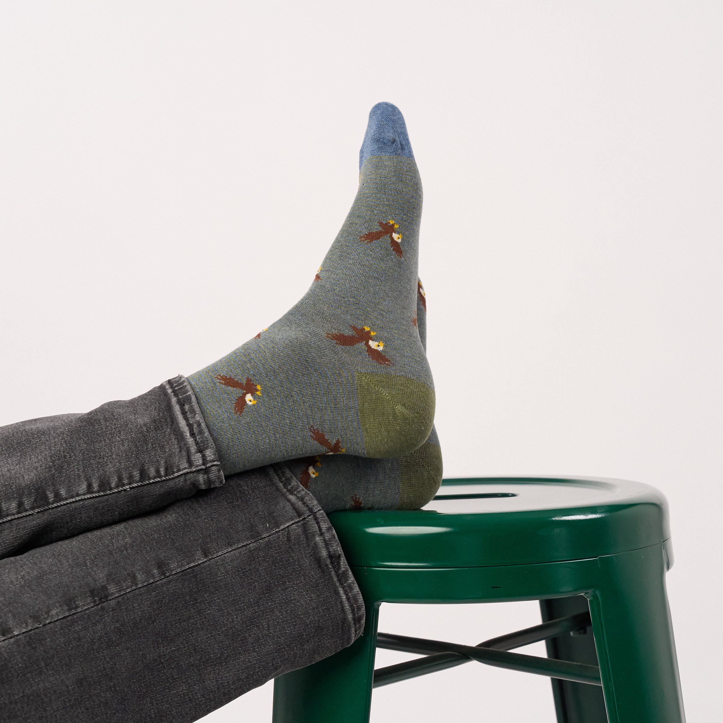 Combed Cotton Animal Socks BILLYBELT Blue