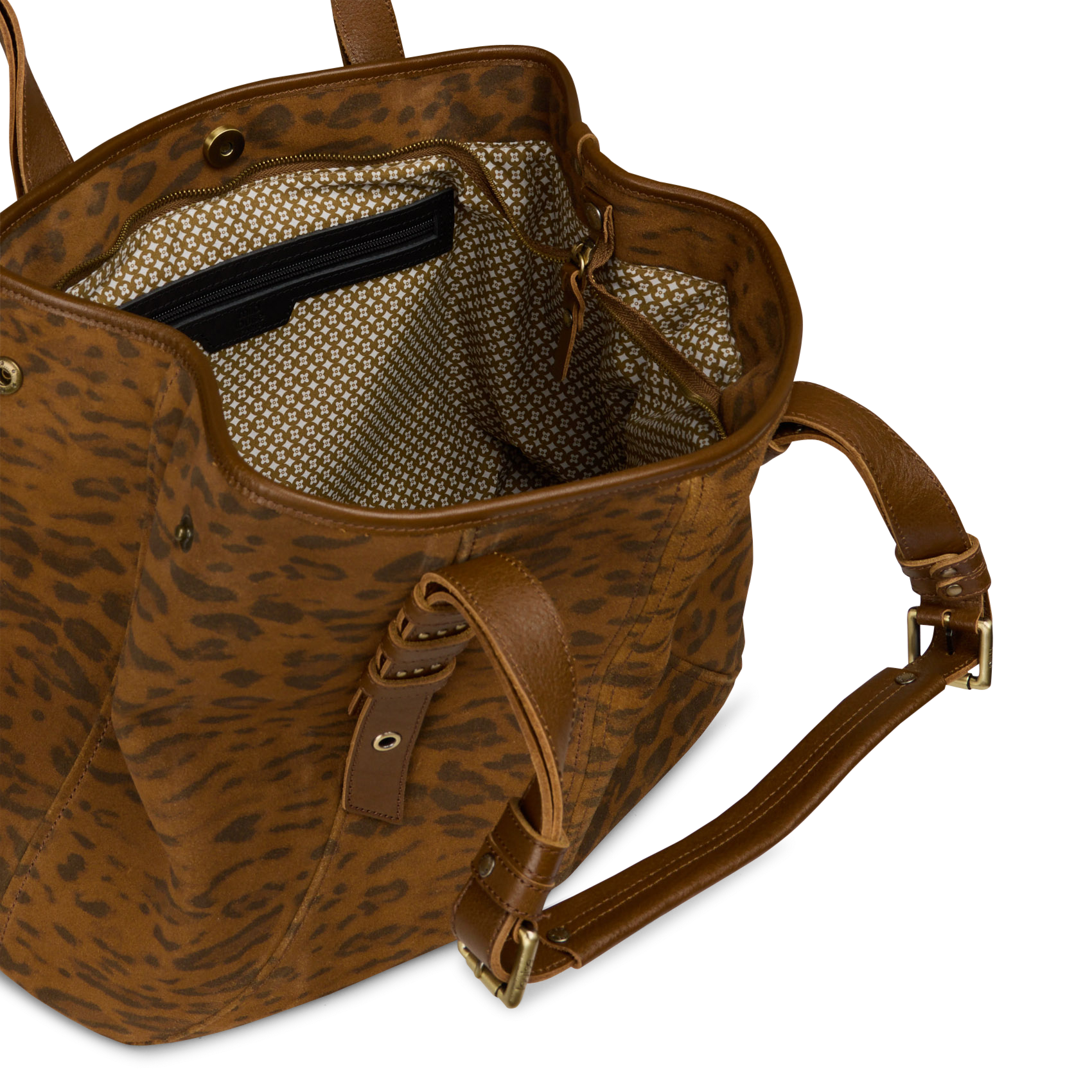 Sac porté épaule en cuir MILA LOUISE Beige