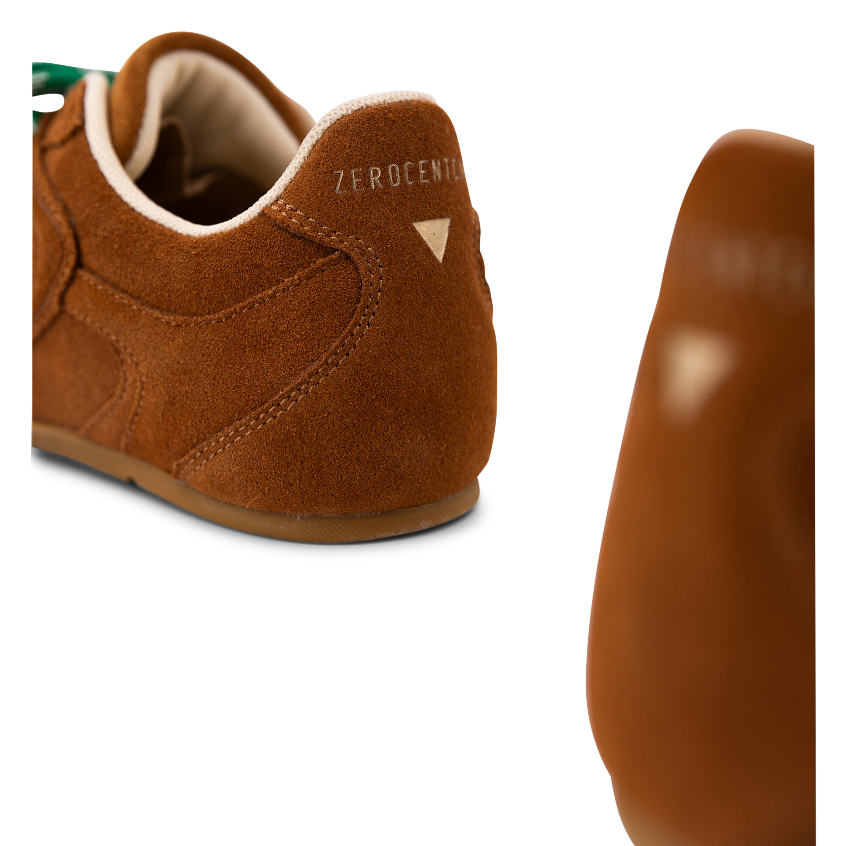 Leren sneakers met veters 0'105 Bruin