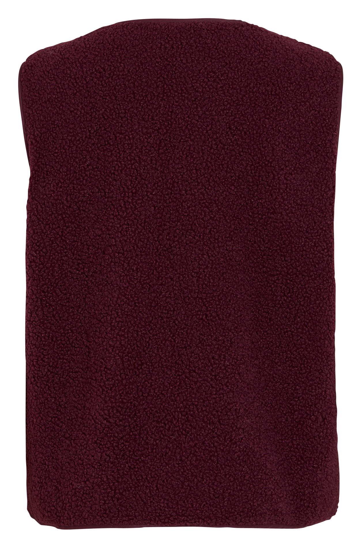 Straight sherpa coat with round collar VILA Brown