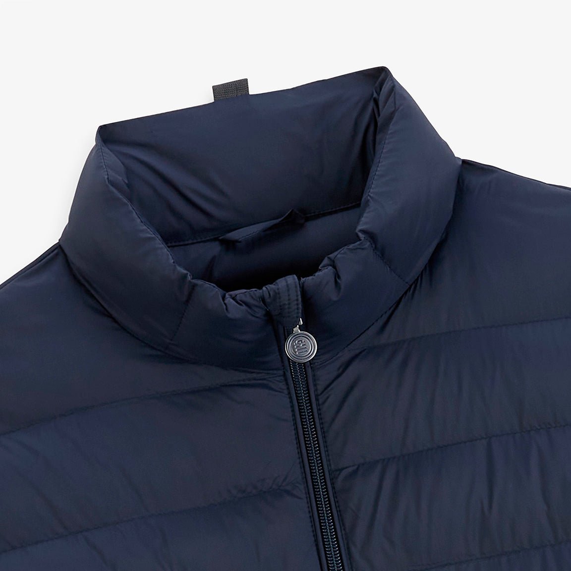 Light navy blue long-sleeved piumino down jacket SERGE BLANCO Blue
