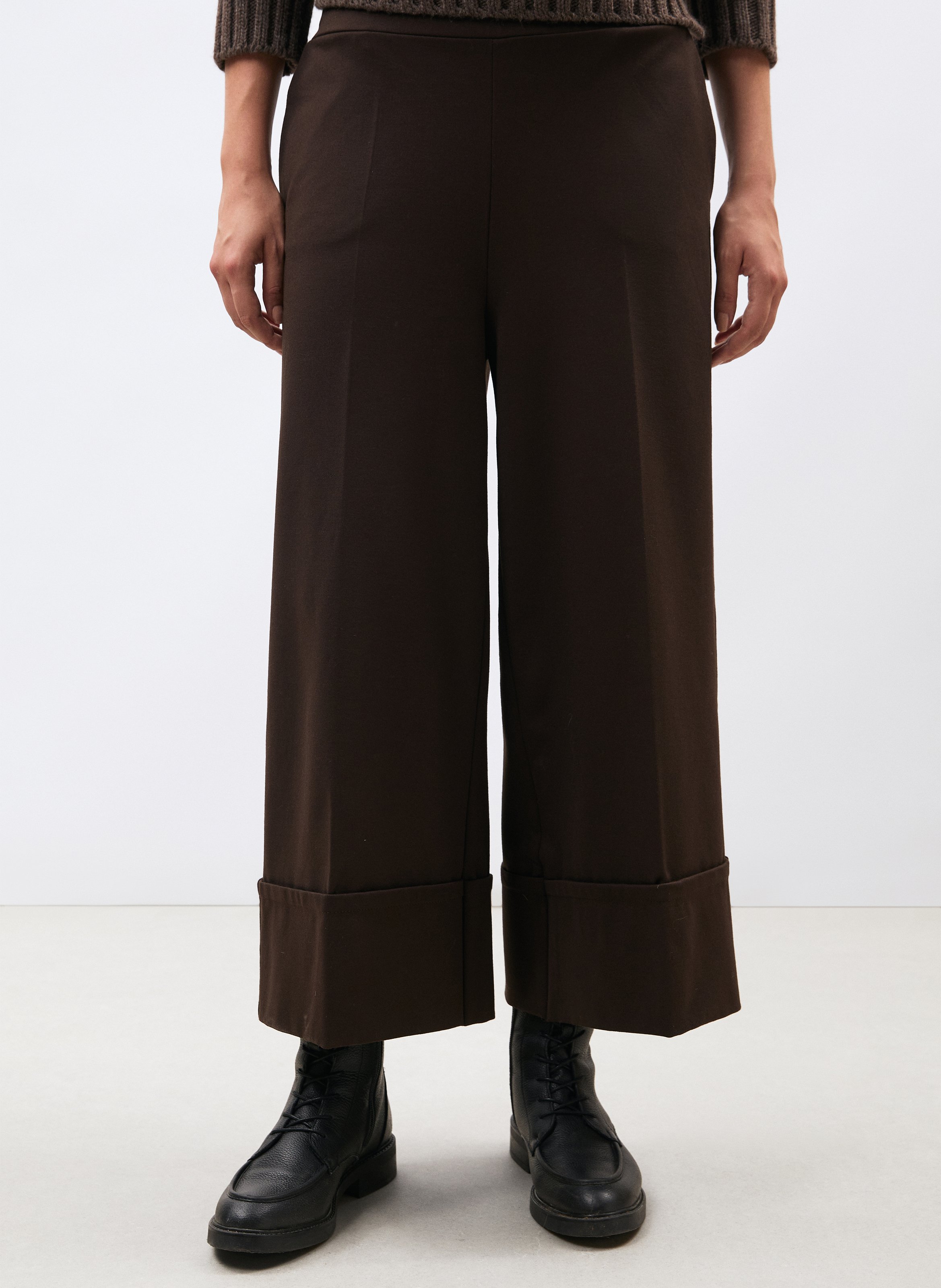 Wide-leg pants HUMILITY Brown