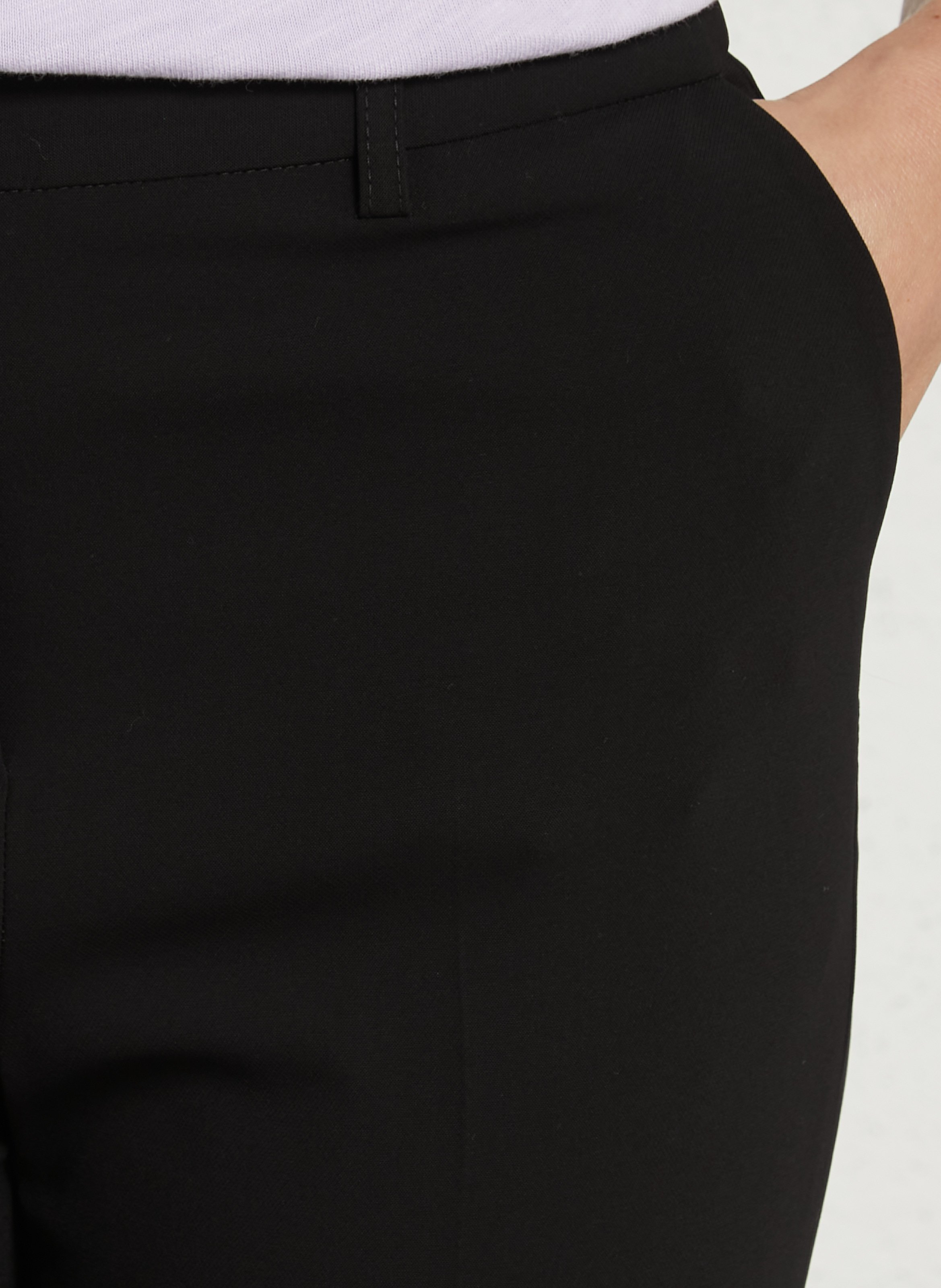 Plain pleated pants MAISON 123 Black
