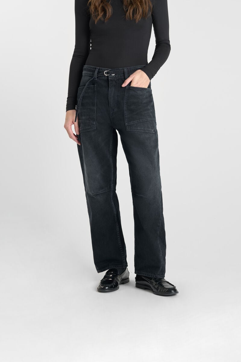 Loose-fit zip jeans LE TEMPS DES CERISES Blue