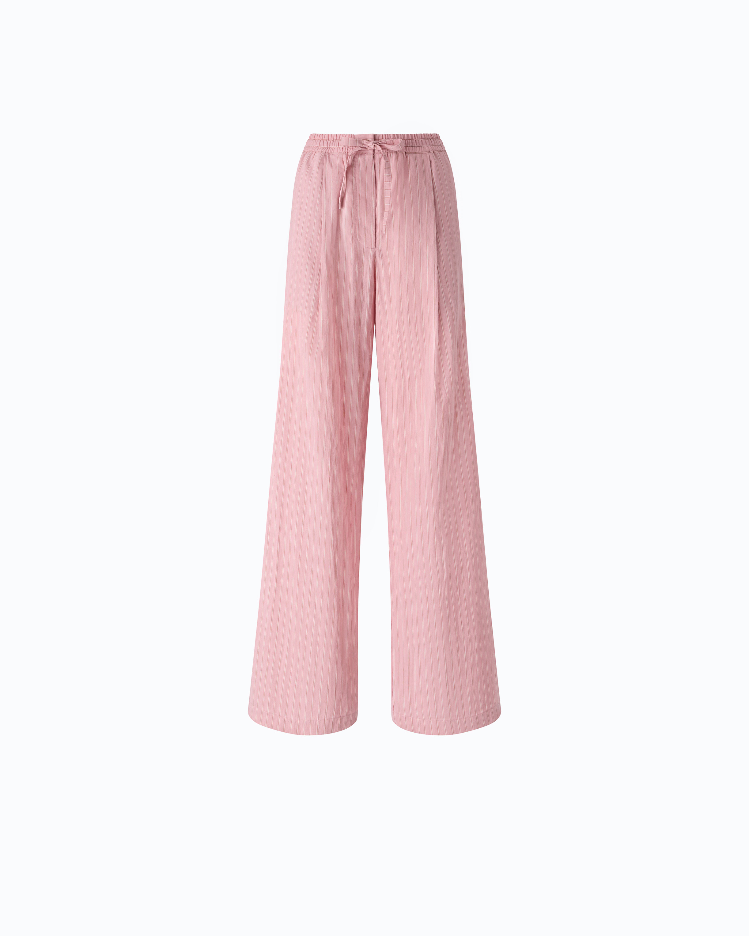 Striped trousers with drawstring waist PINKO Pink