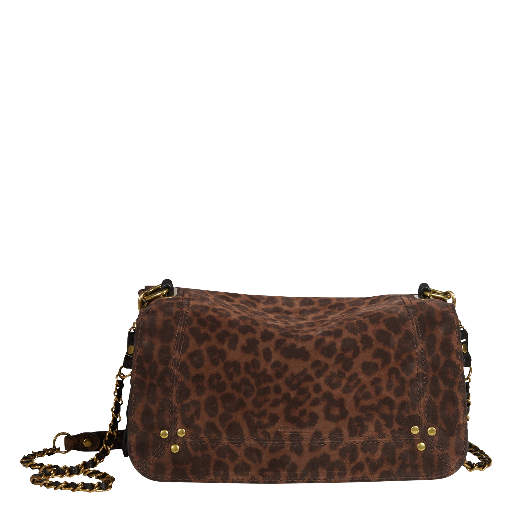 Leopard print leather shoulder bag JEROME DREYFUSS Multicolored