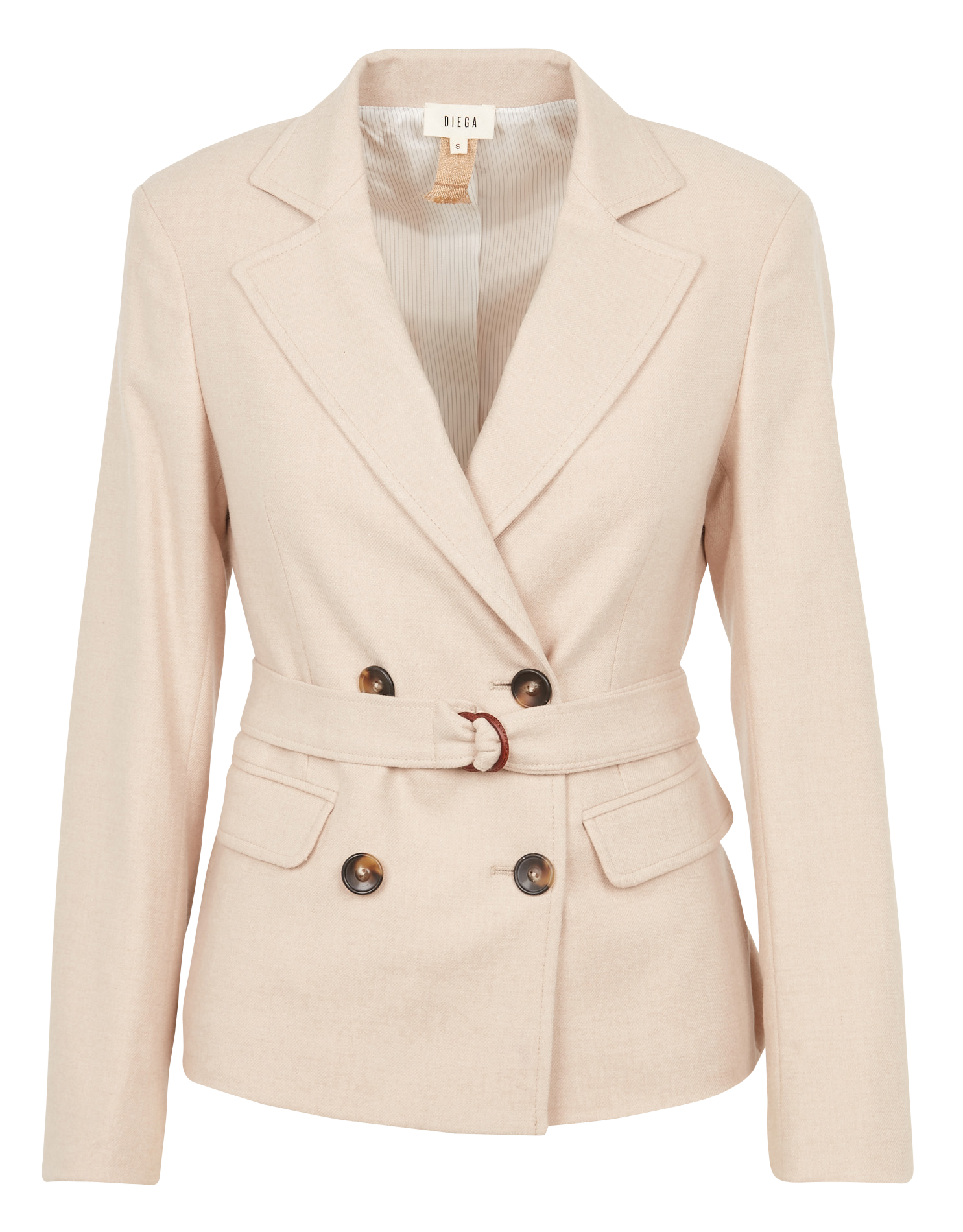 Veste ajustée col tailleur DIEGA Blanc