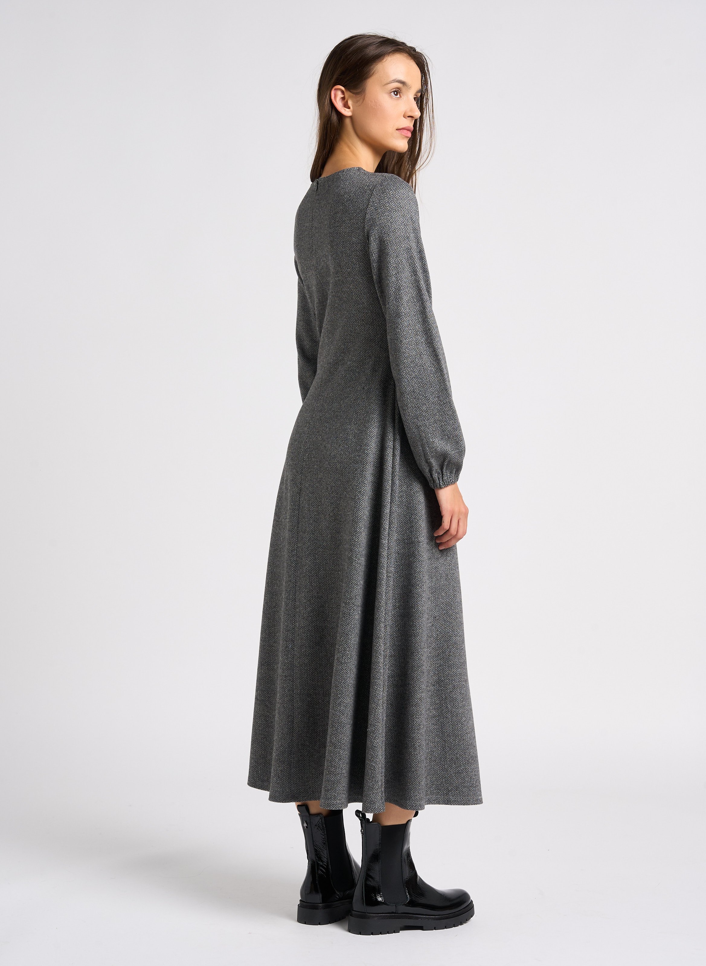 Robe longue col rond MAX MARA WEEK END Argent