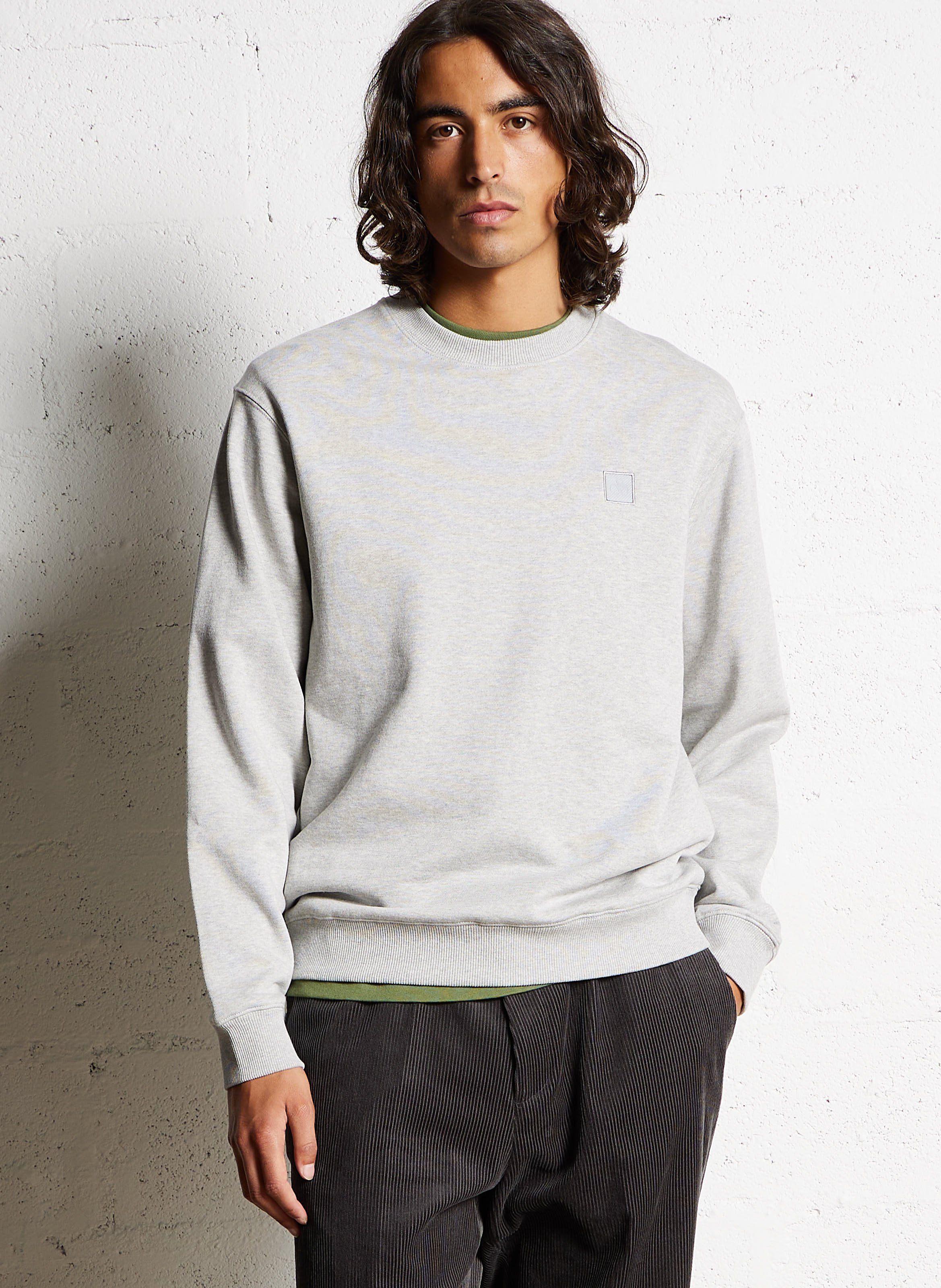 Weites Rundhals-Sweatshirt aus Baumwolle SCOTCH AND SODA Grau