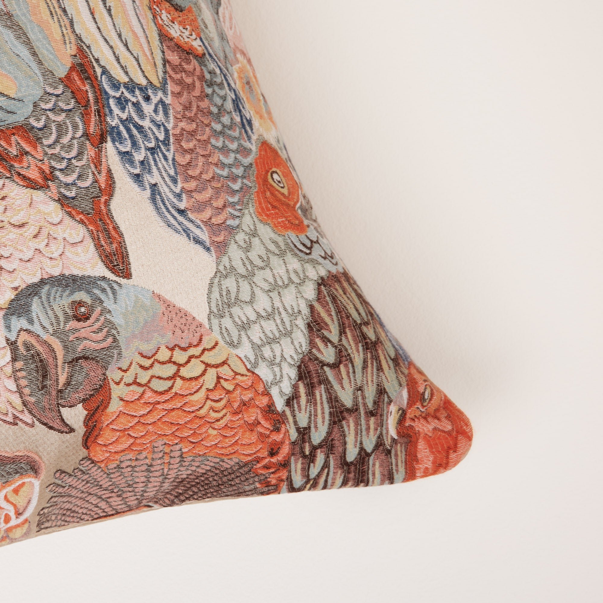 JUNGLE BIRDS - Cushion cover MADURA Orange